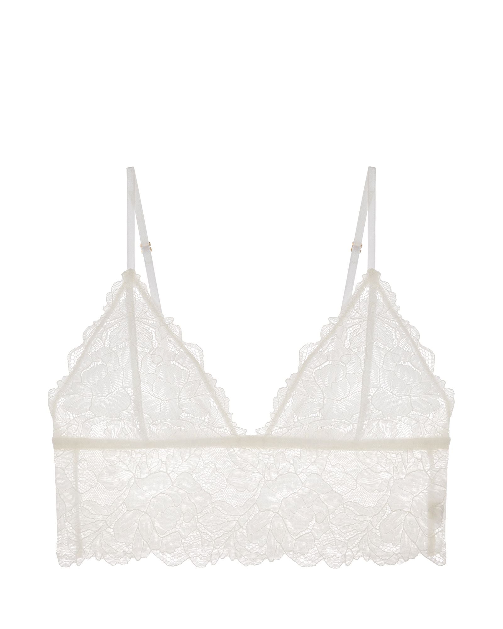 Free People Intimately FP Everyday Lace Longline in white