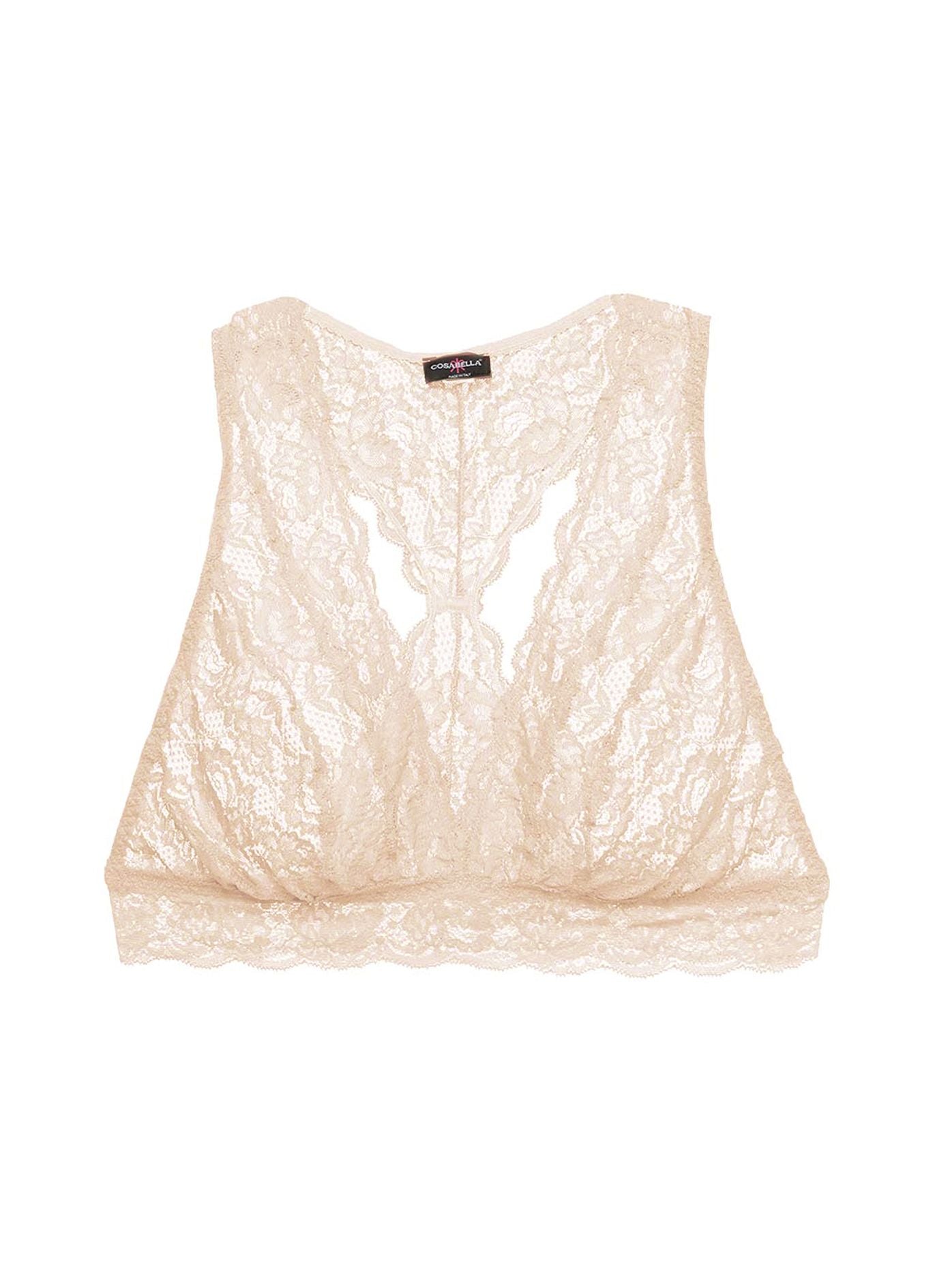 Cosabella Never Say Never Girlie Racerback Bra in beige