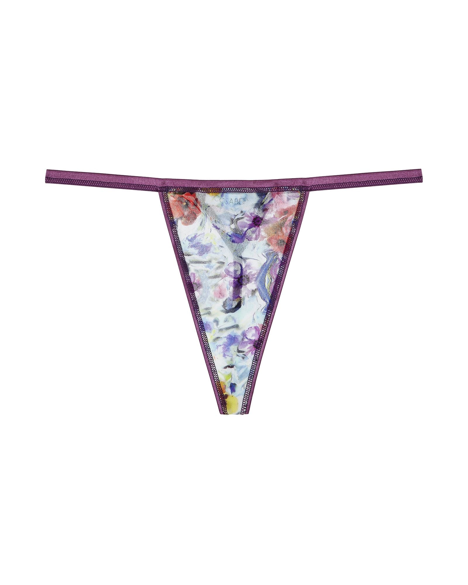 Cosabella Soire Confidence Printed G-String in blue