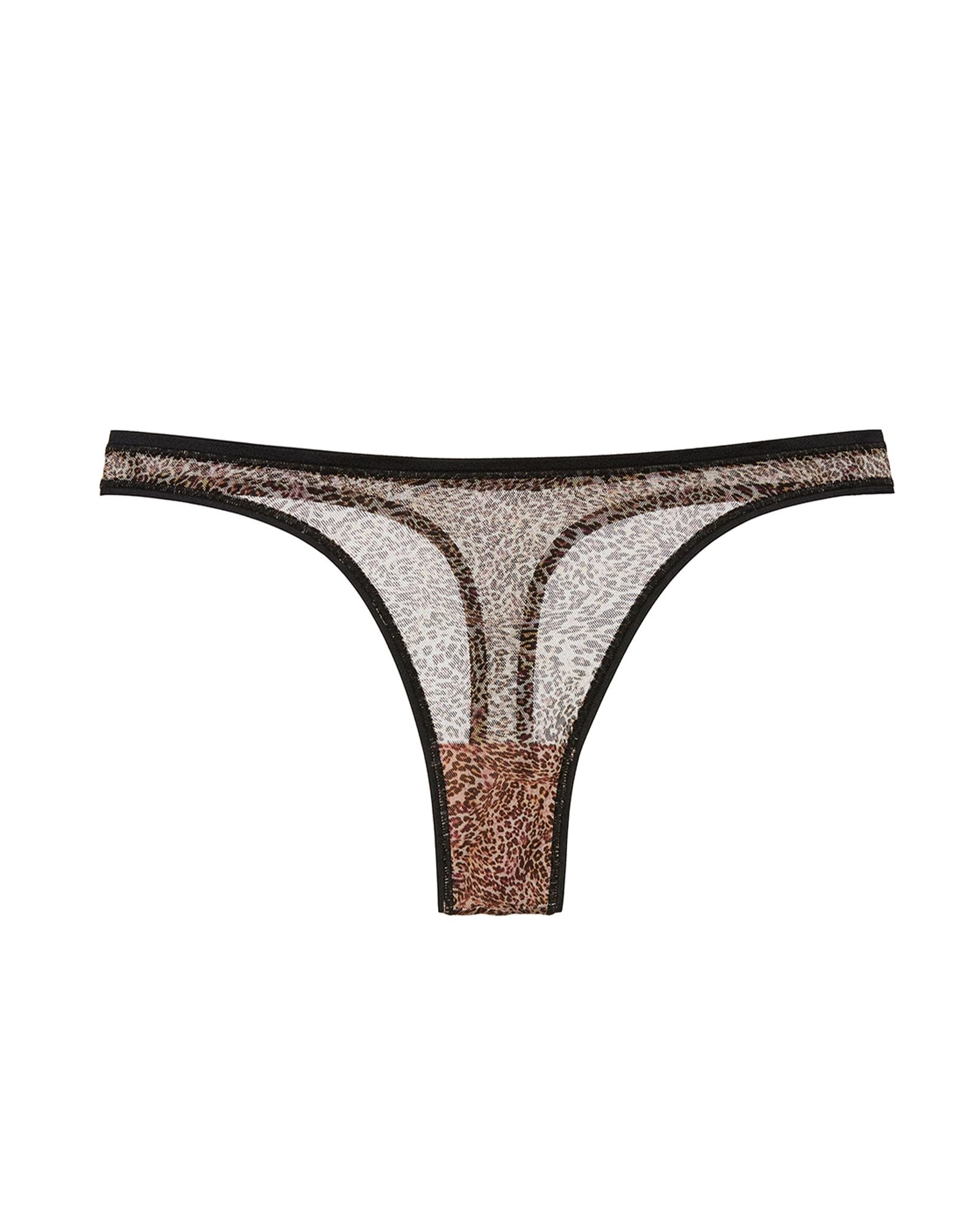 Cosabella Soire Confidence Printed Classic Thong in black