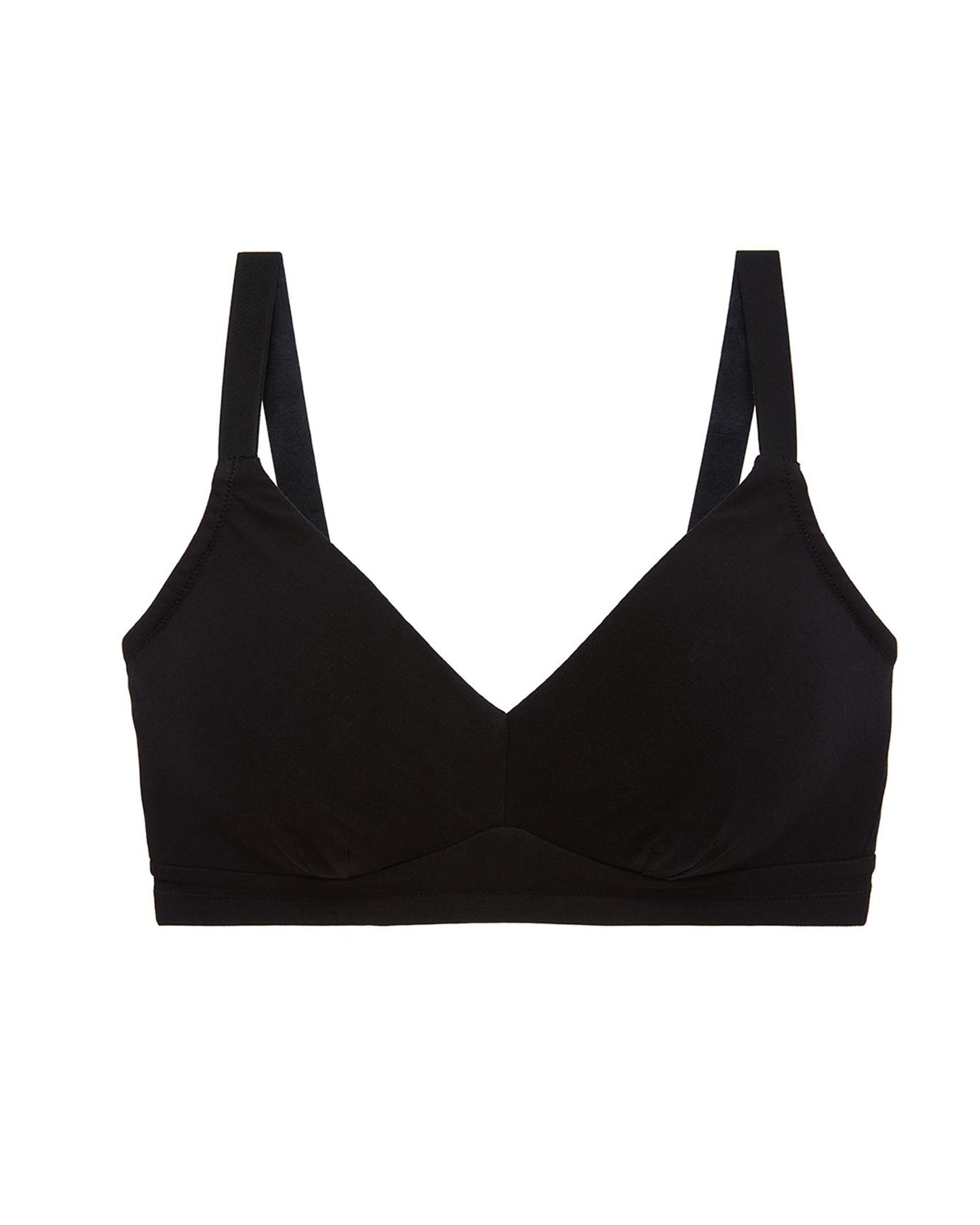 Cosabella Soft Cotton Curvy Bralette in black