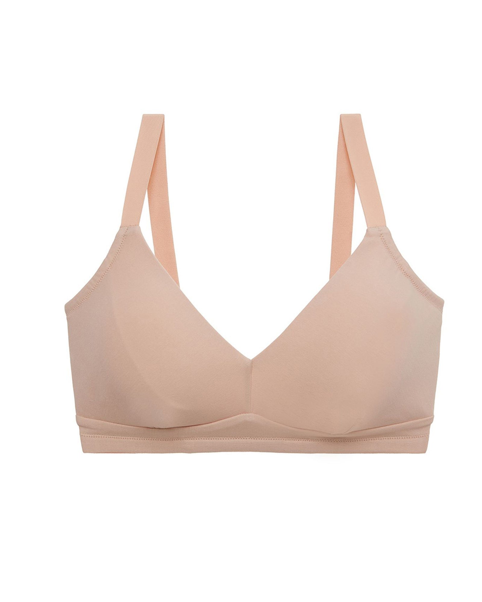 Cosabella Soft Cotton Curvy Bralette in beige