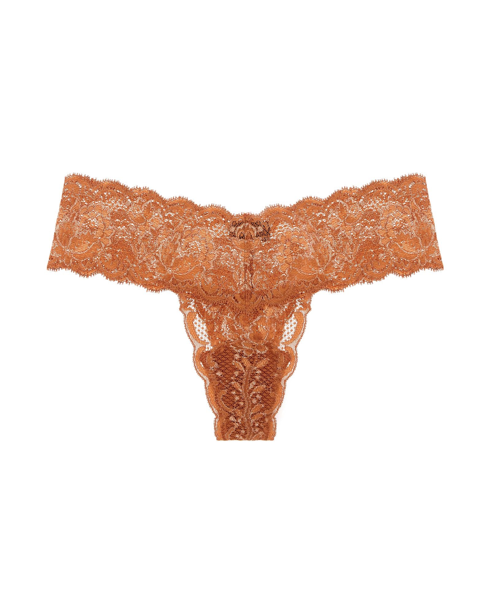 Cosabella Never Say Never Metallics Cutie Low Rise Thong in metallics