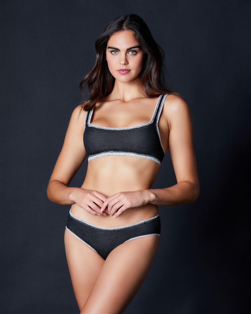 Only Hearts Fleece Hipster in gray