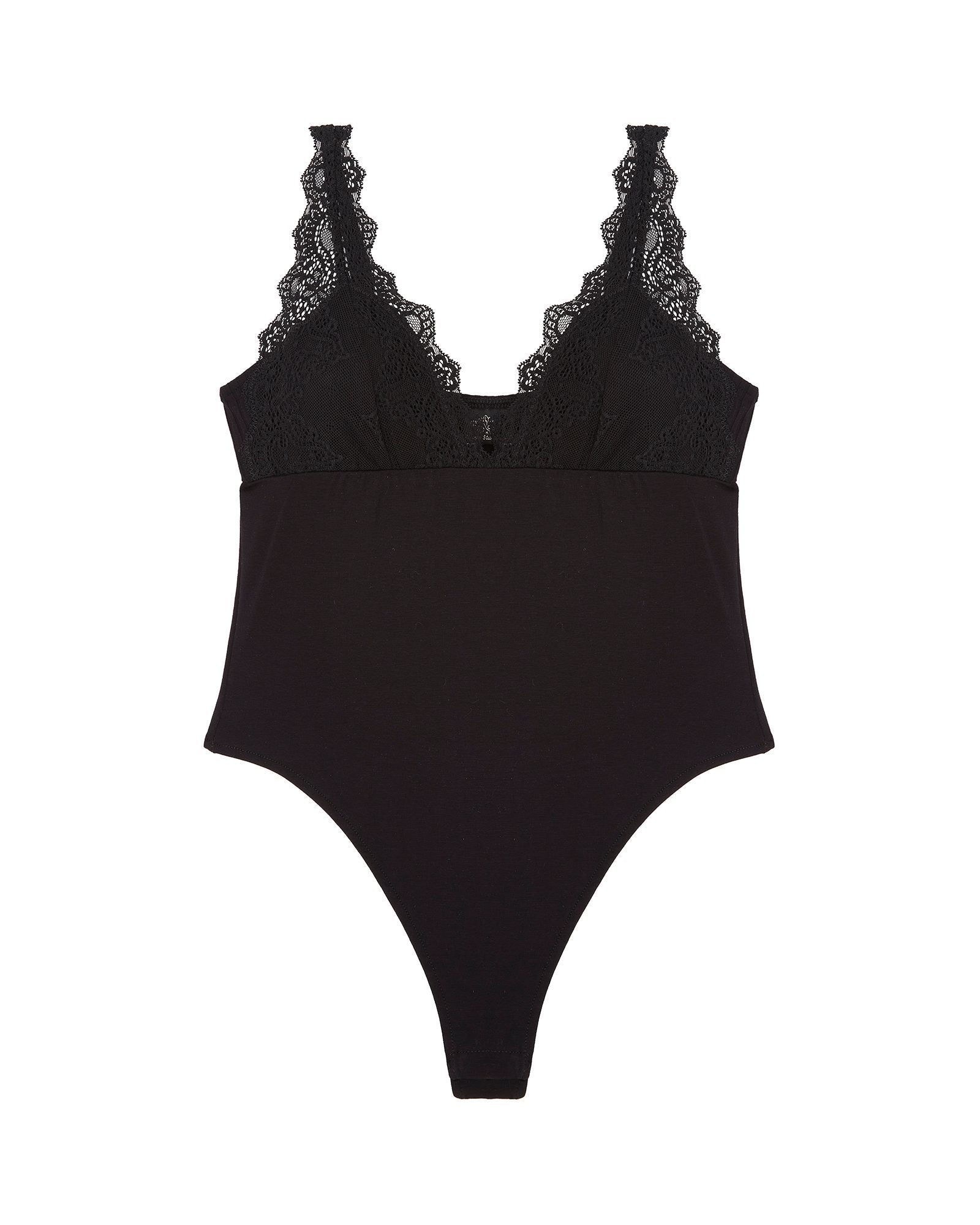 Only Hearts So Fine & Eco Rib with Lace Lily Body in black