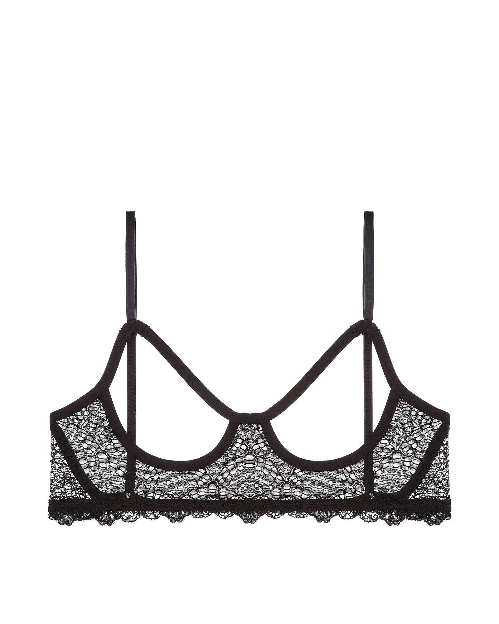 Only Hearts Whisper Sweet Nothings Bonjour Bralette in black