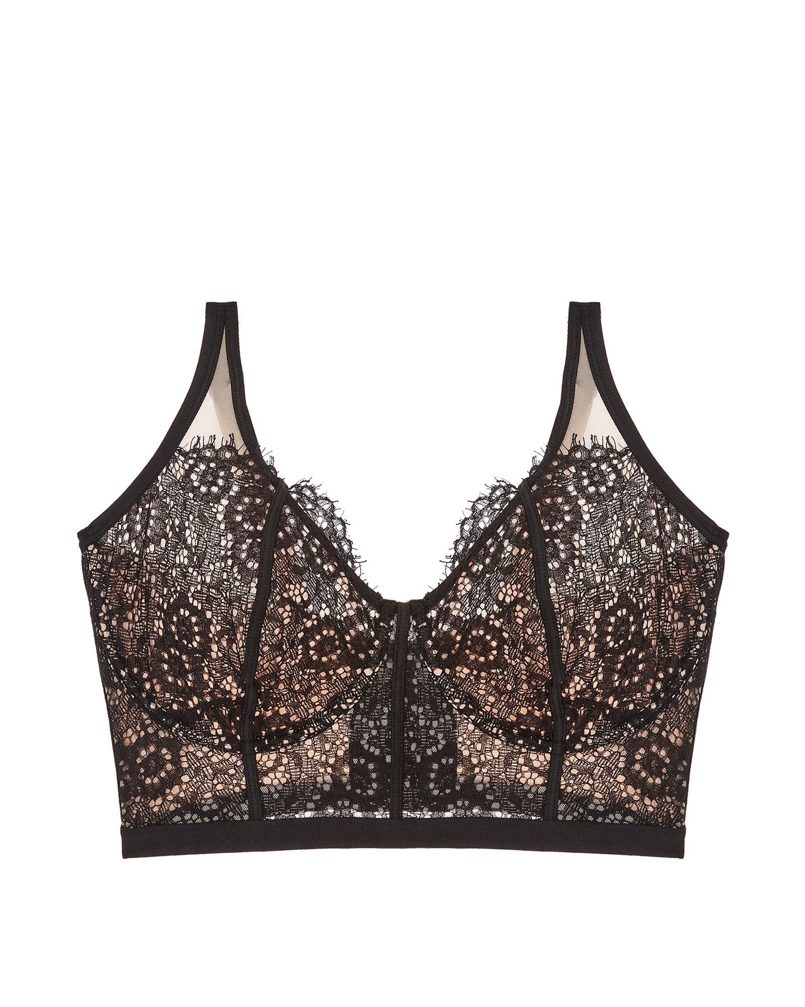 Cosabella Sicilia Curvy Longline Bralette in black