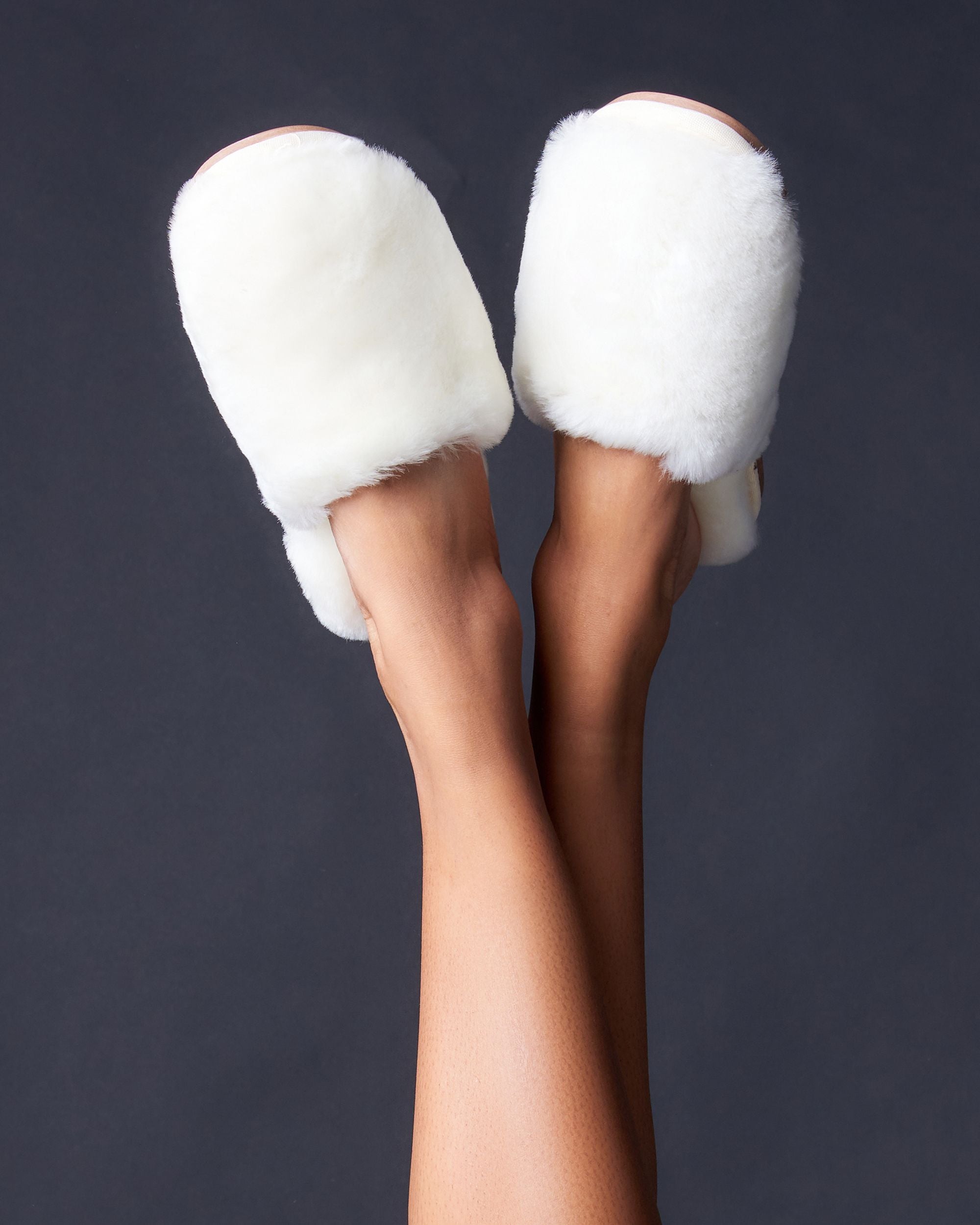 Patricia Green Montana Shearling Slippers in white