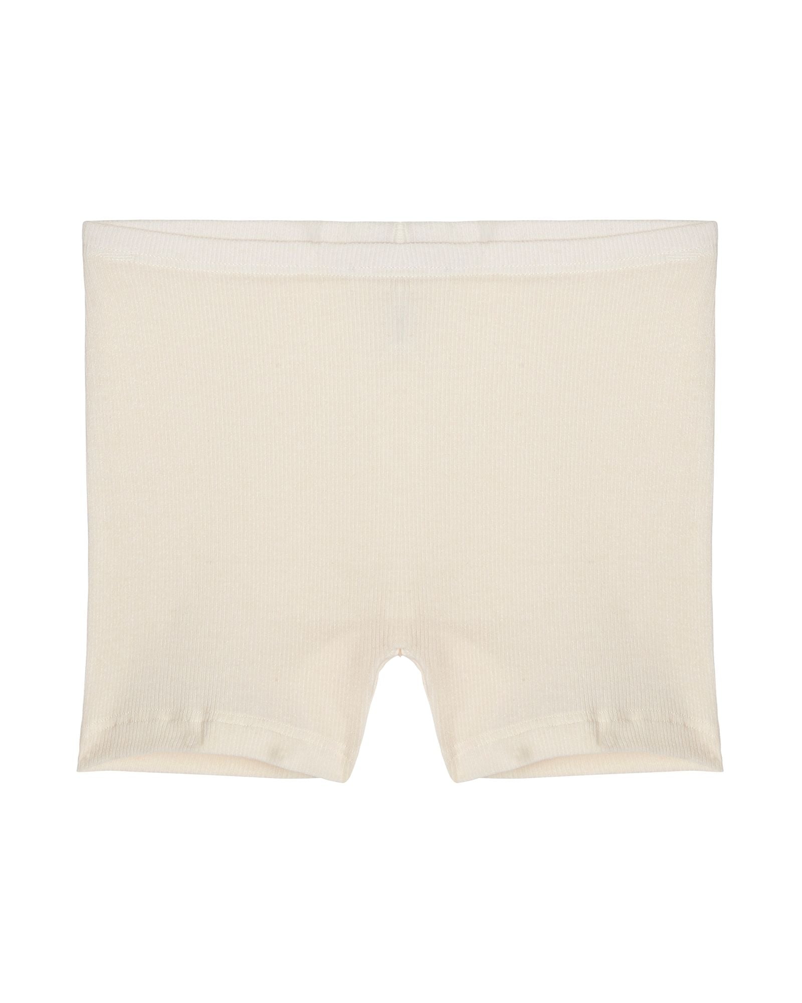 Collezione Privata Fine Rib Boyshort in white