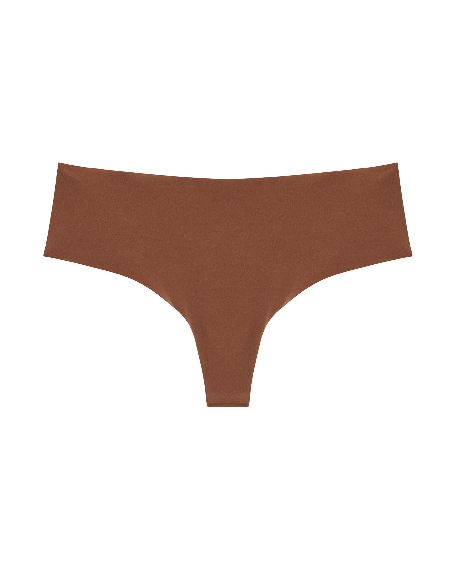 Cosabella Free Cut Micro Extended Thong in brown