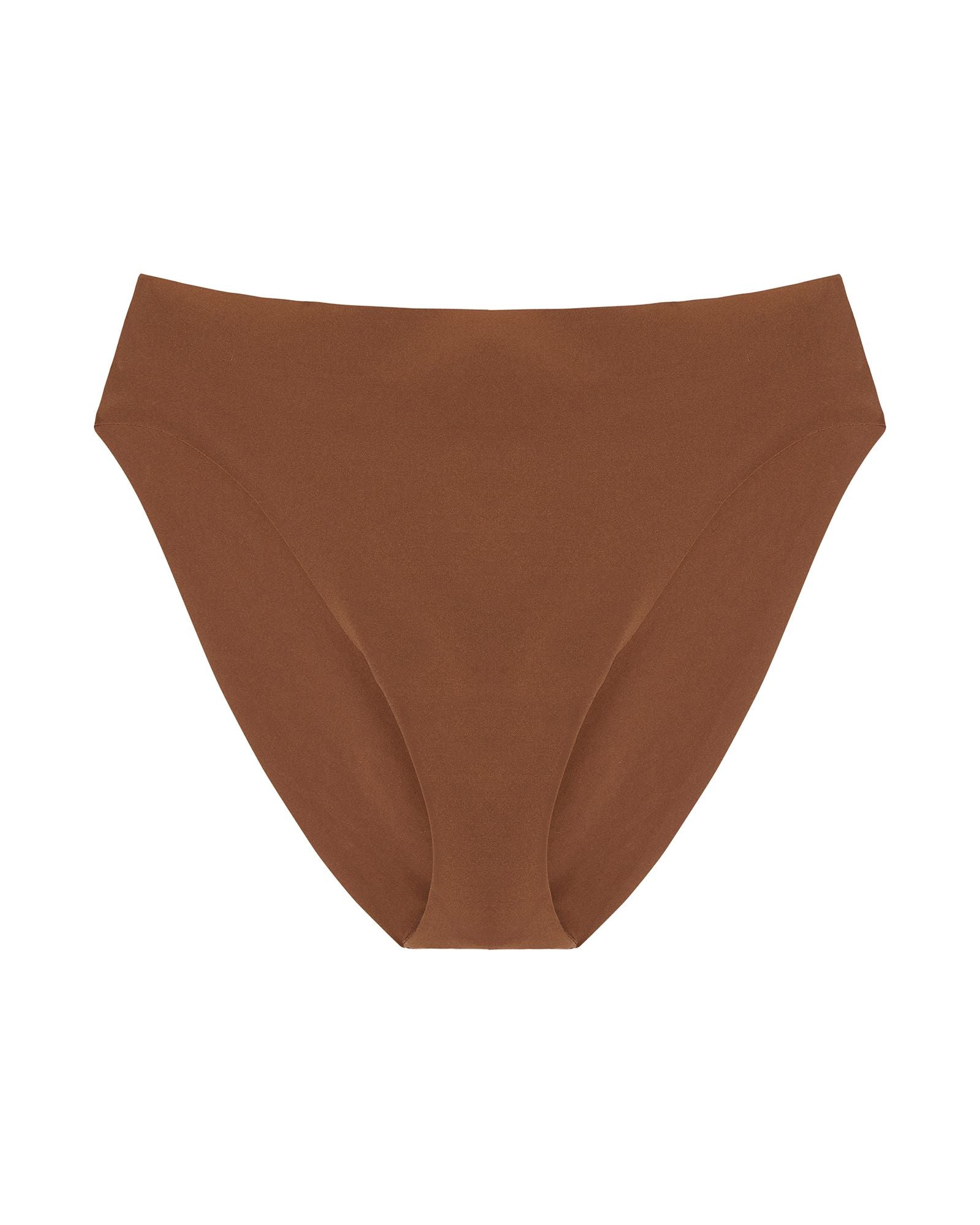 Cosabella Free Cut Micro Extended High Bikini in brown
