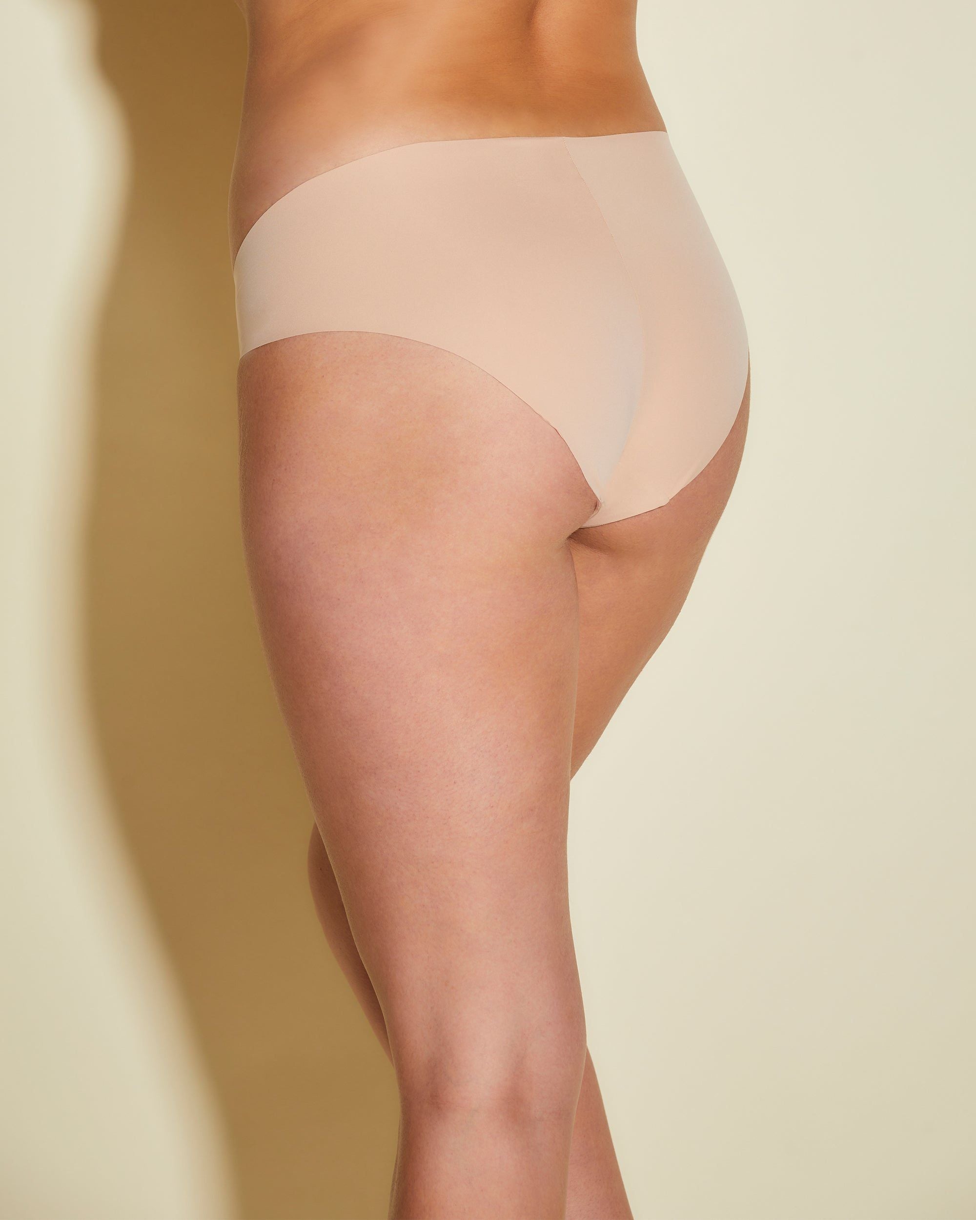 Cosabella Free Cut Micro Extended High Bikini in beige