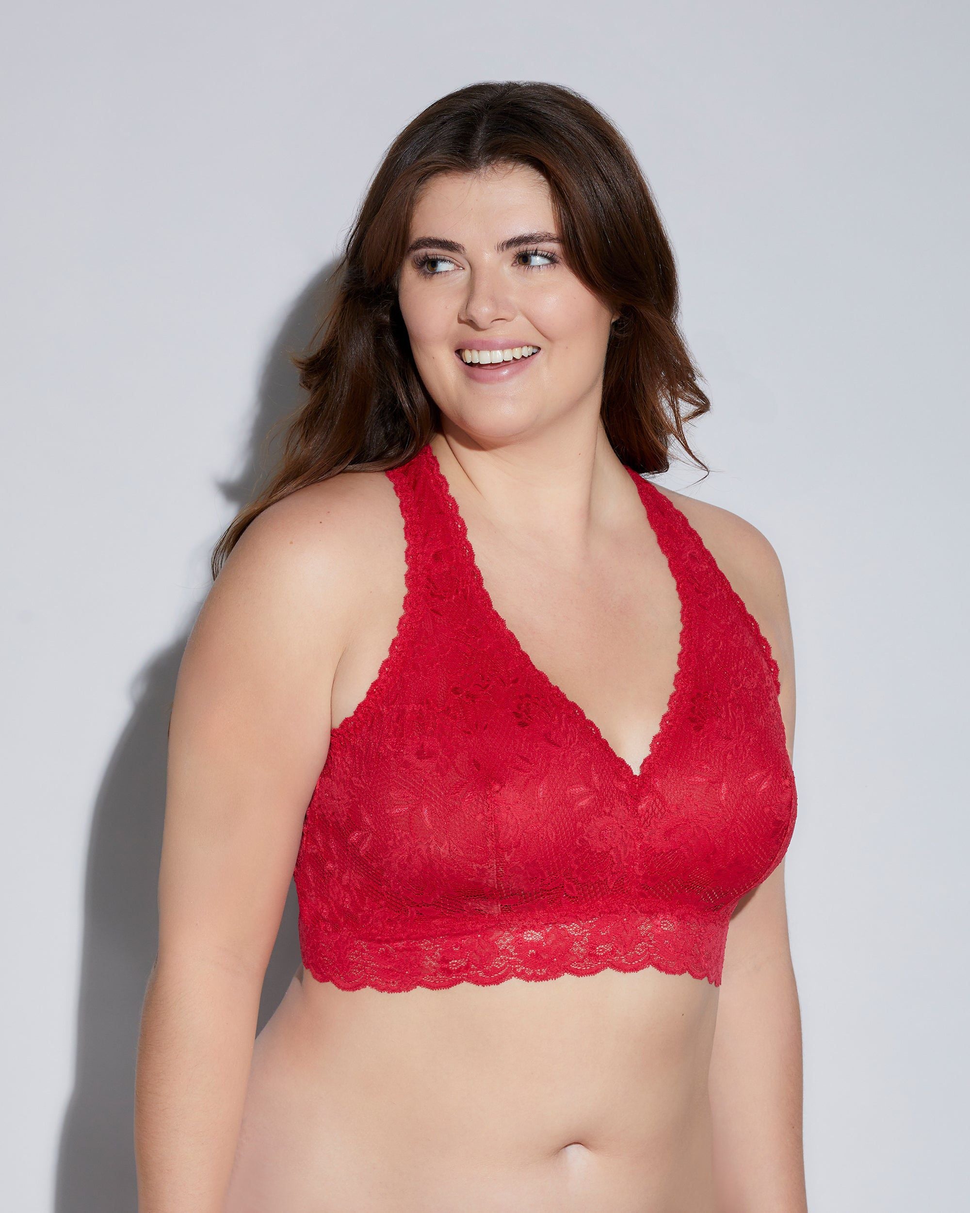 Cosabella Never Say Never Extended Racie Racerback Bralette in red