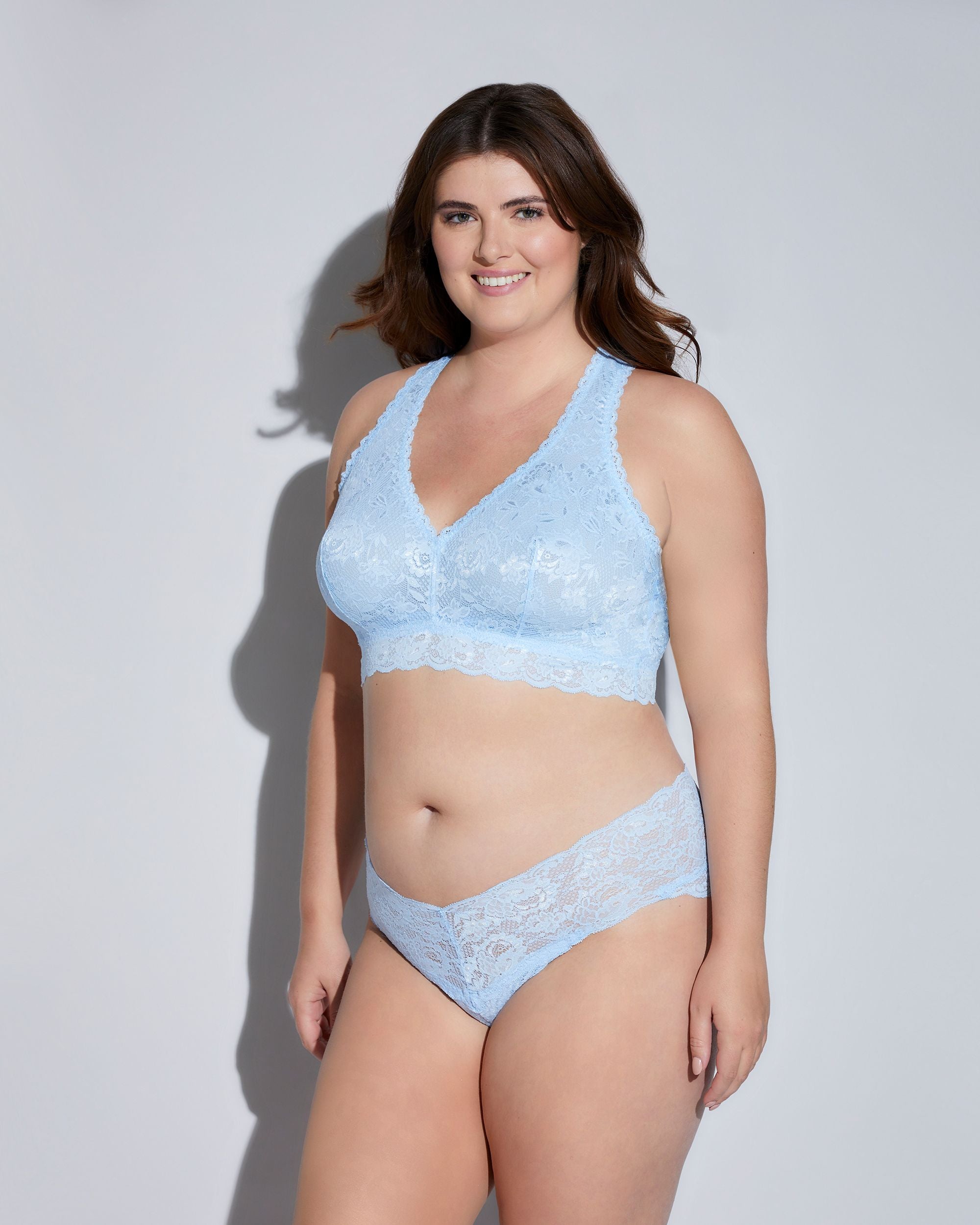 Cosabella Never Say Never Extended Racie Racerback Bralette in blue