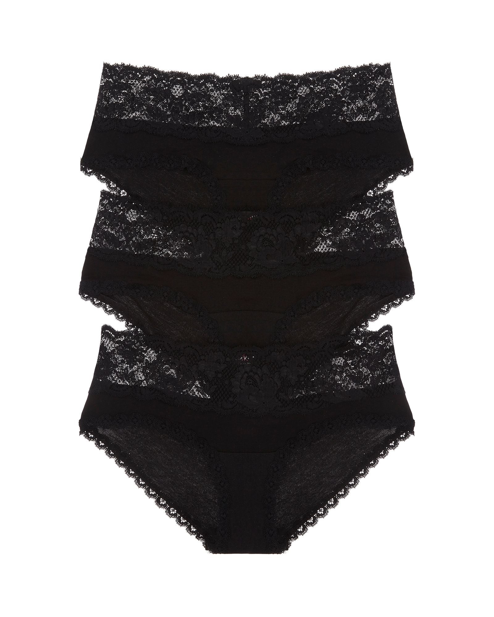 Cosabella Never Say Never Maternity Hotpant 3 Pack in black