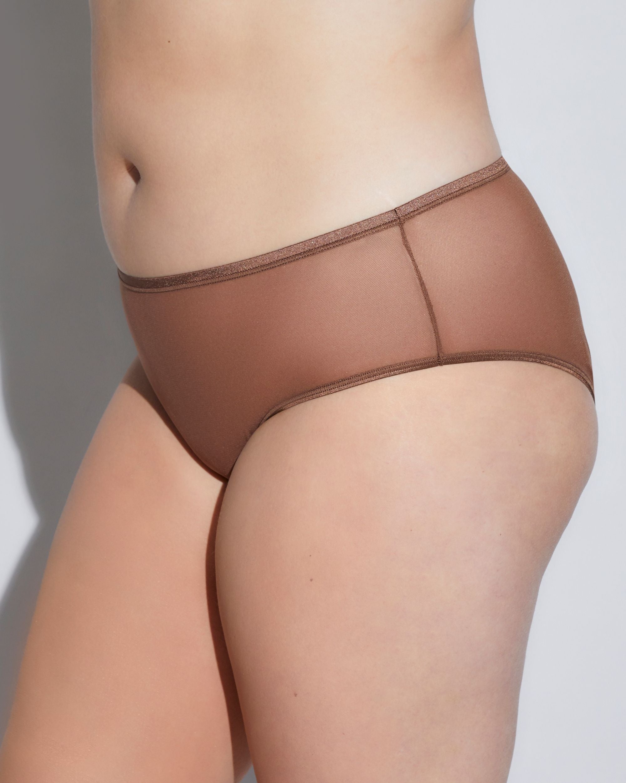 Cosabella Soire Confidence Extended Boyleg in brown