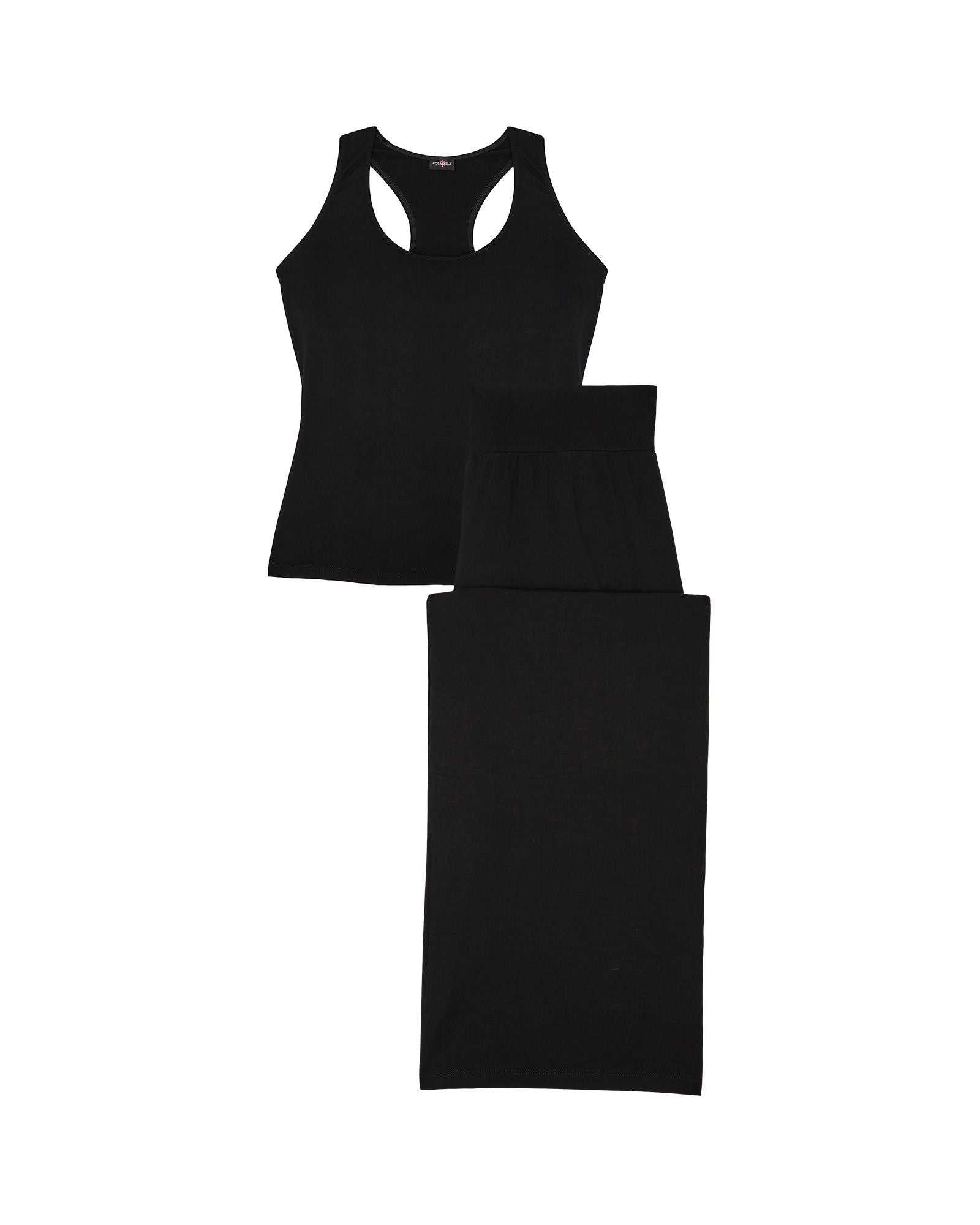 Cosabella Talco Curvy Racerback Cami & Pant Pajama Set in black