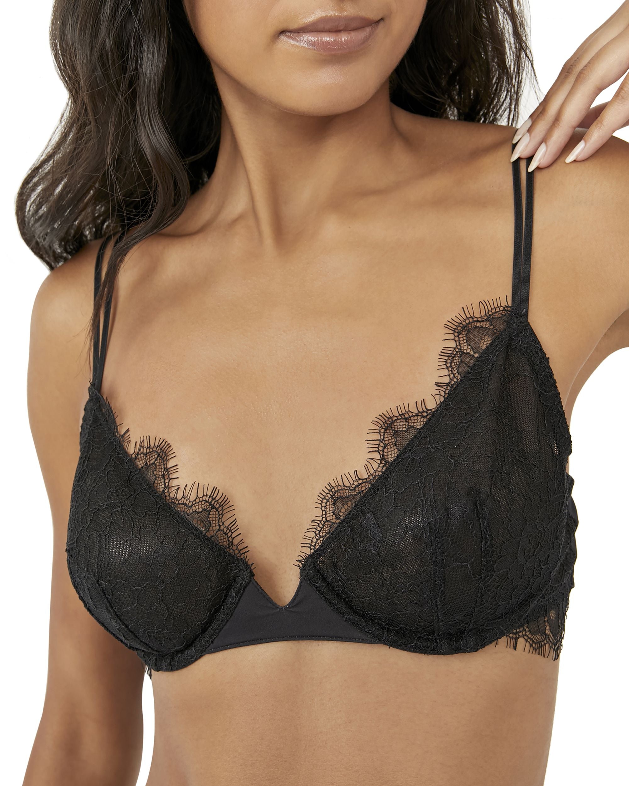 Free People Intimately FP Allure Underwire Bra in black