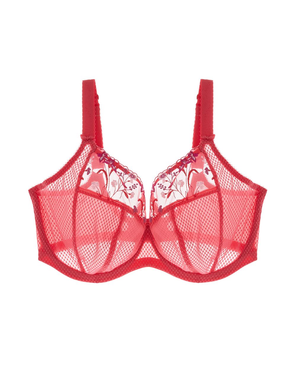 Elomi Charley Underwire Plunge Bra in pink