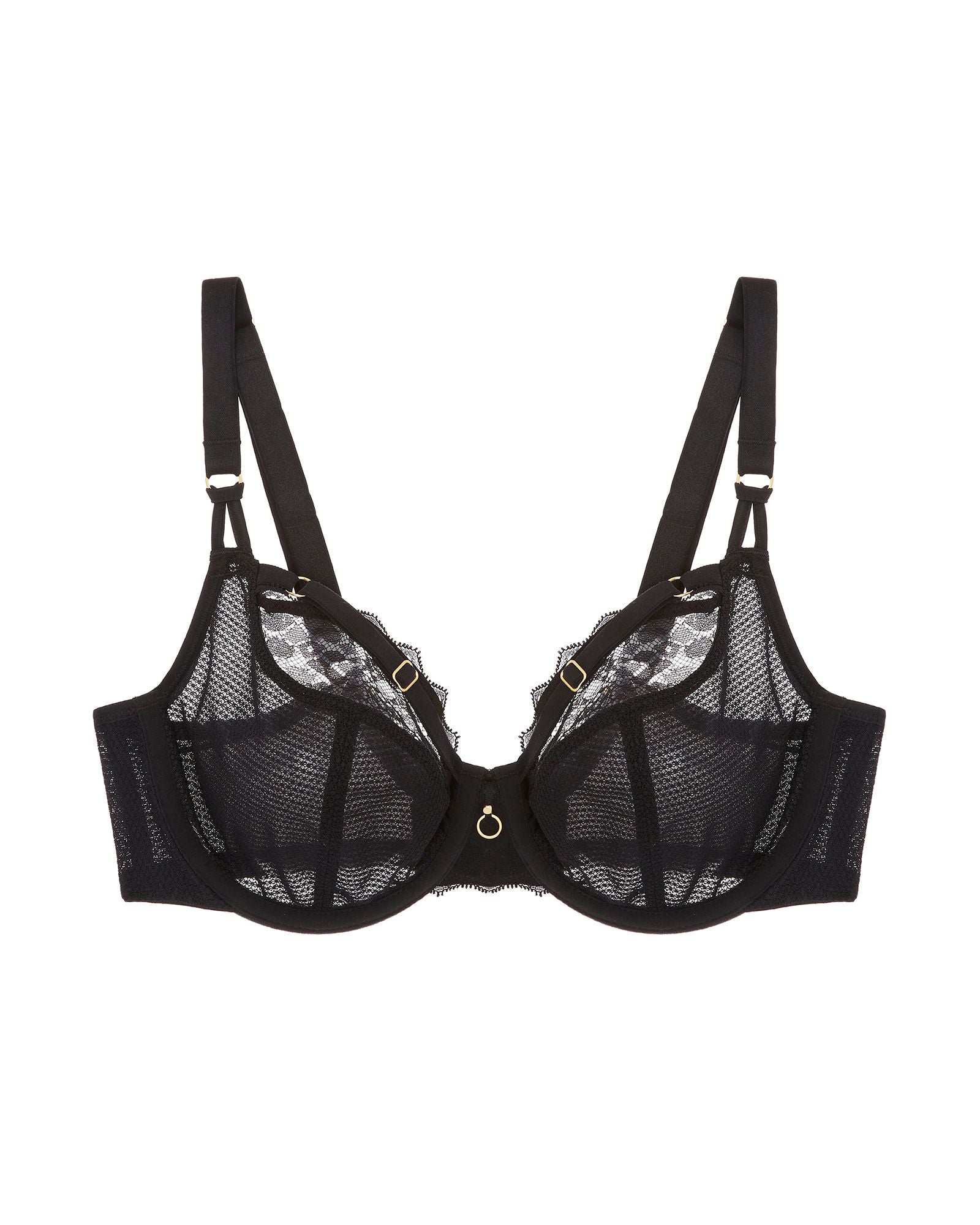Freya Temptress Underwire Plunge Bra in black