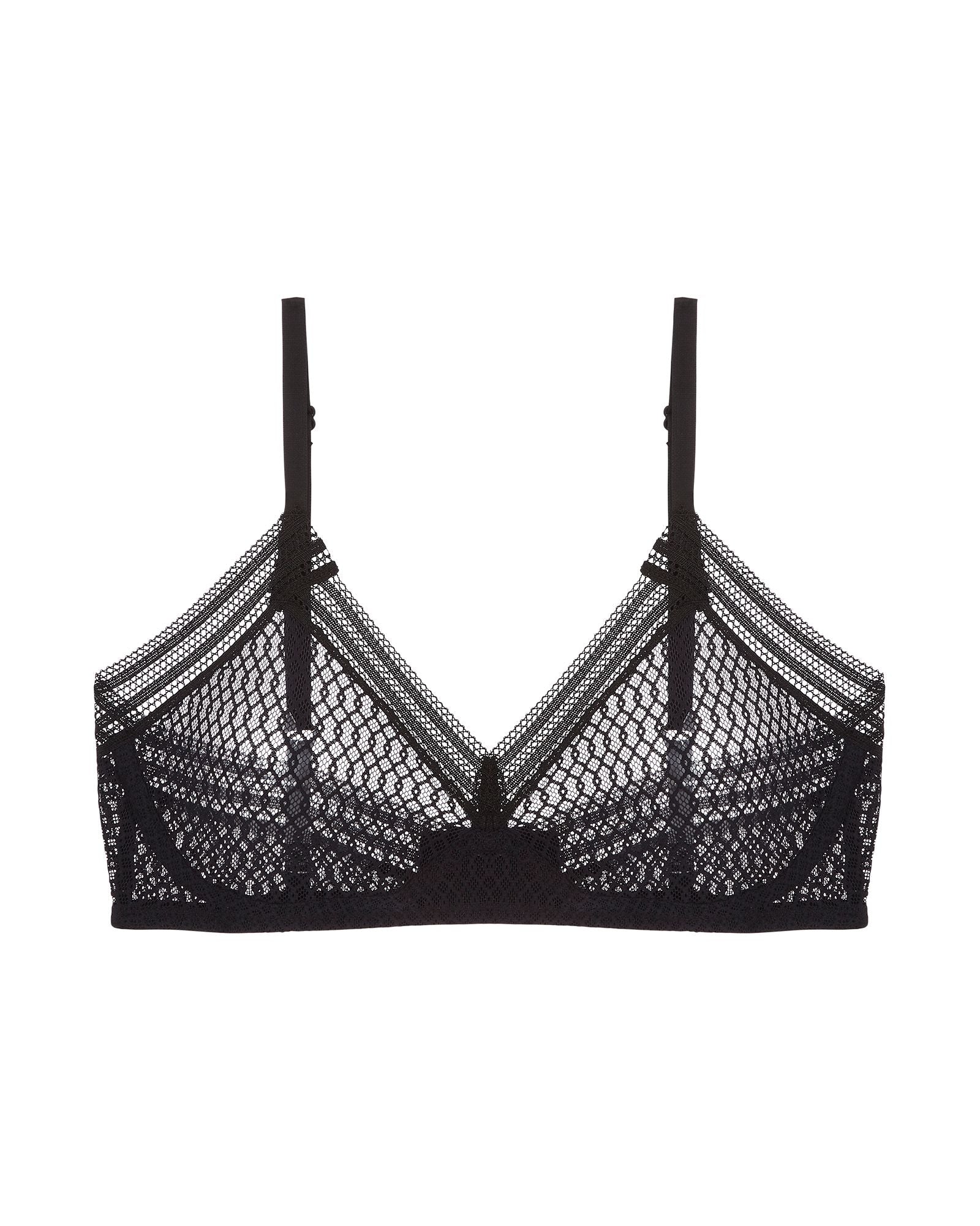 Else Kaia Soft Triangle Bralette in black