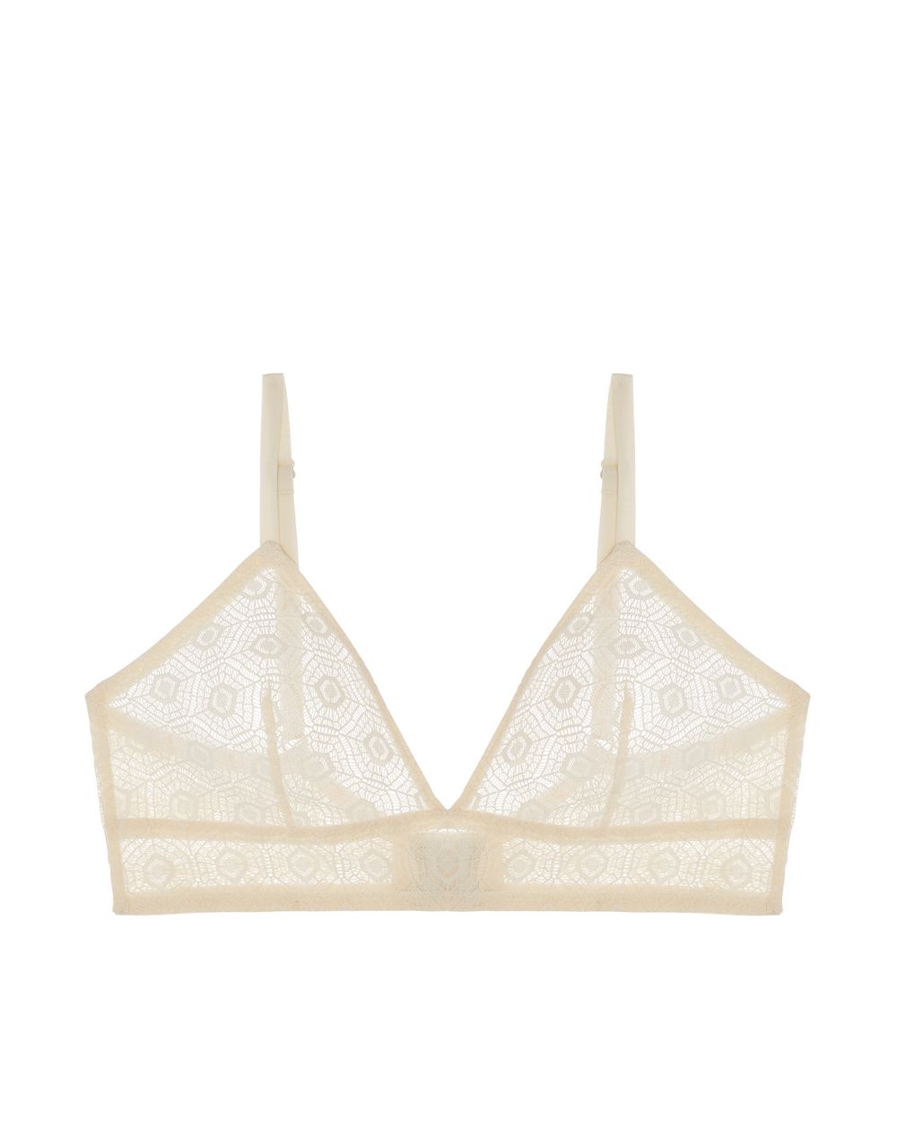 Else Cobweb Soft Triangle Bra in white
