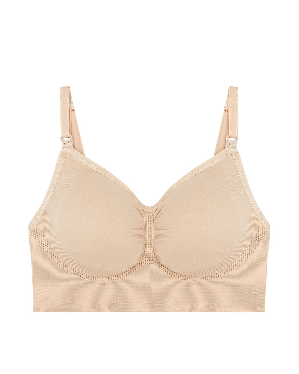 Pea In the Pod Seamless Convertible Nursing Bra in beige