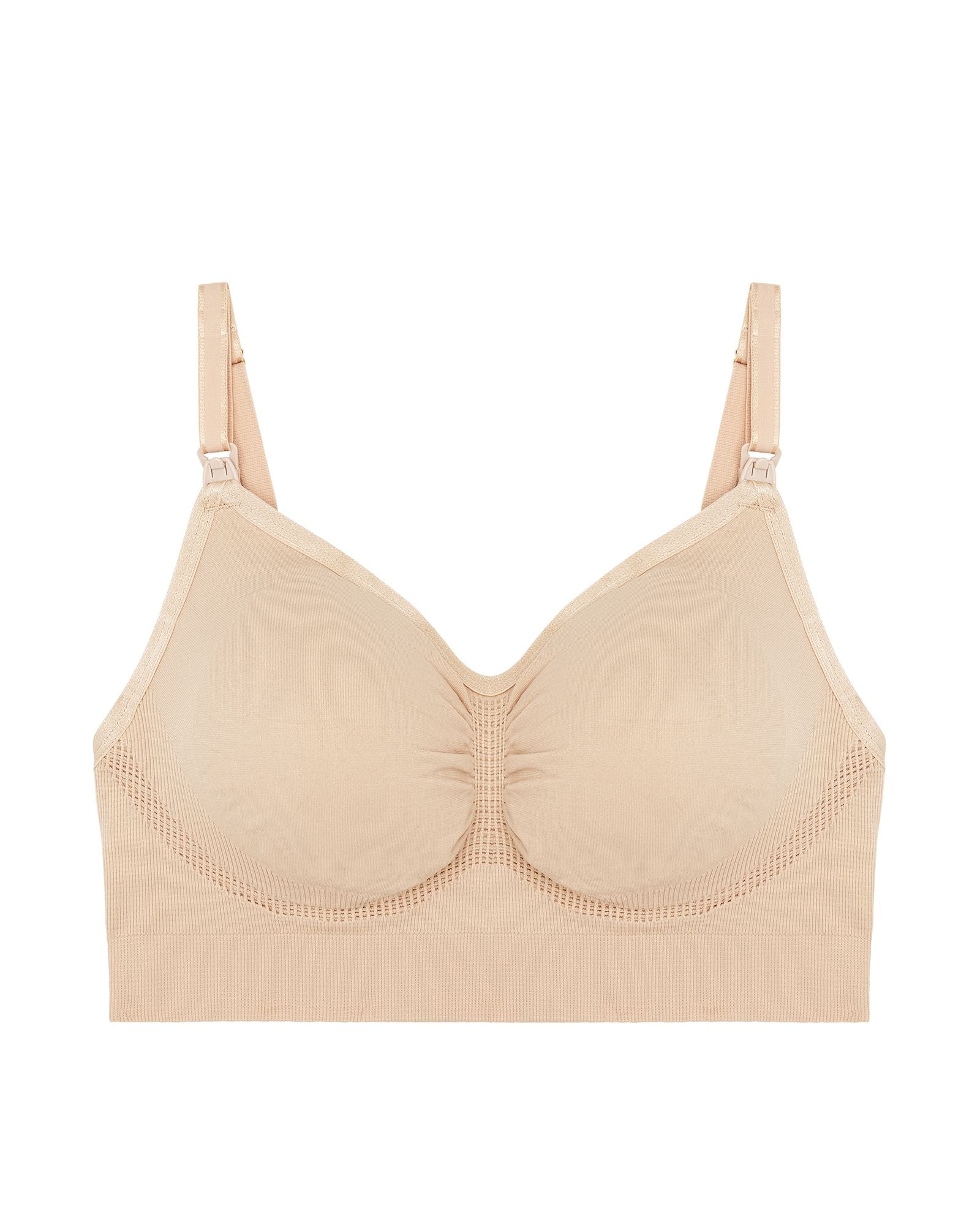 Pea In the Pod Seamless Convertible Nursing Bra in beige
