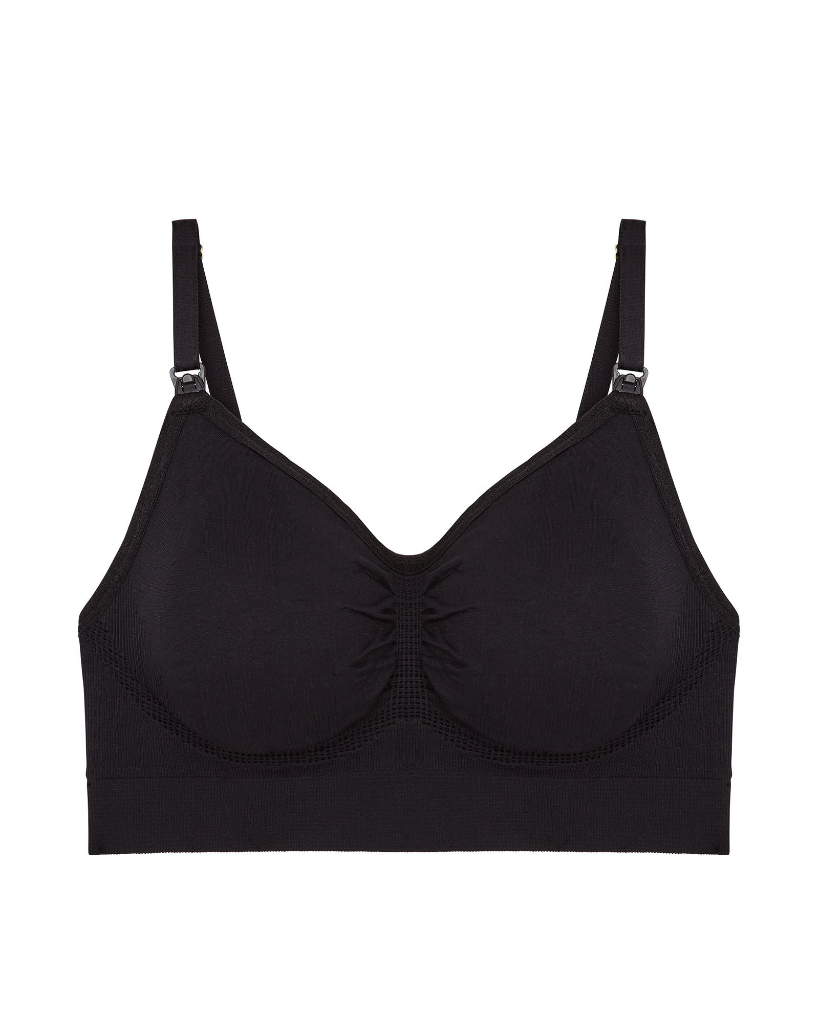 Pea In the Pod Seamless Convertible Nursing Bra in black