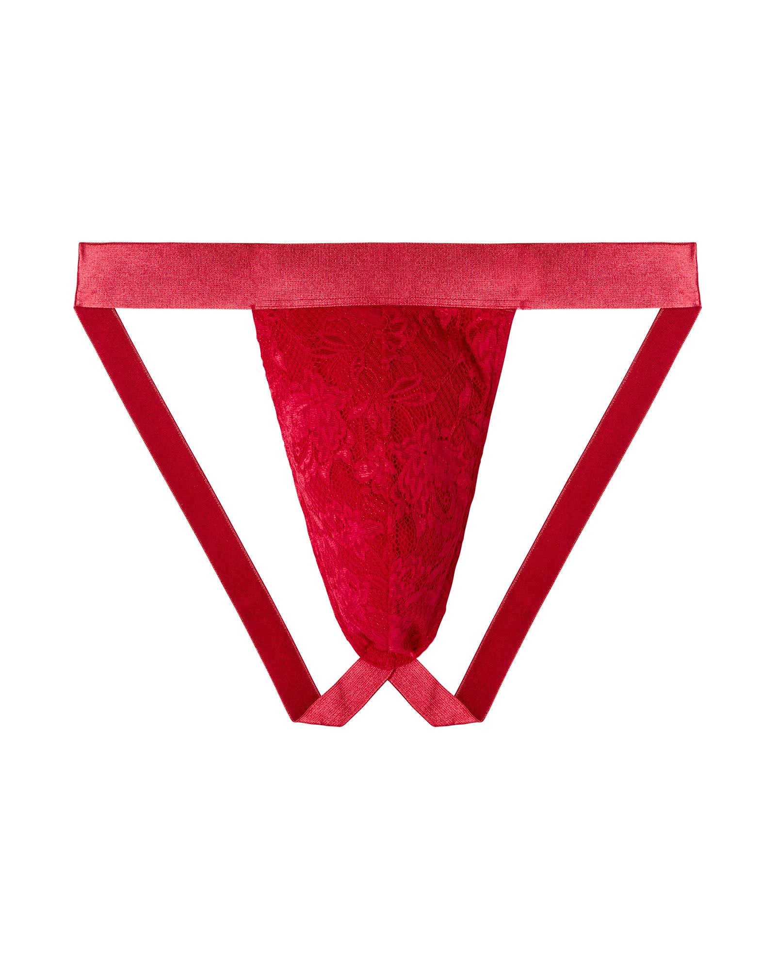 Cosabella Never Say Never Jock Strap in red