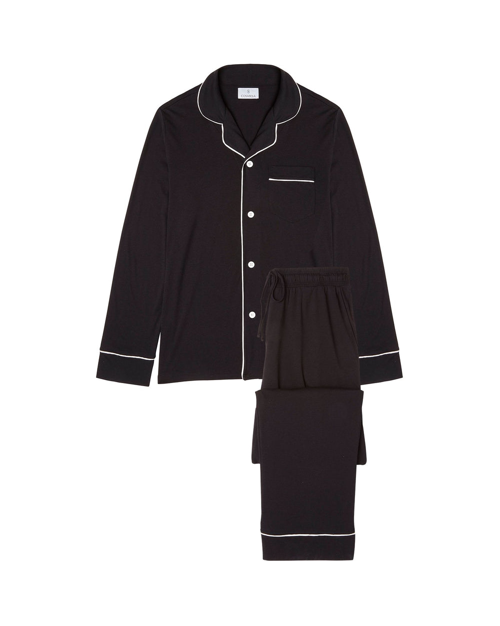 Cosabella Classic Men's PJ Set in black