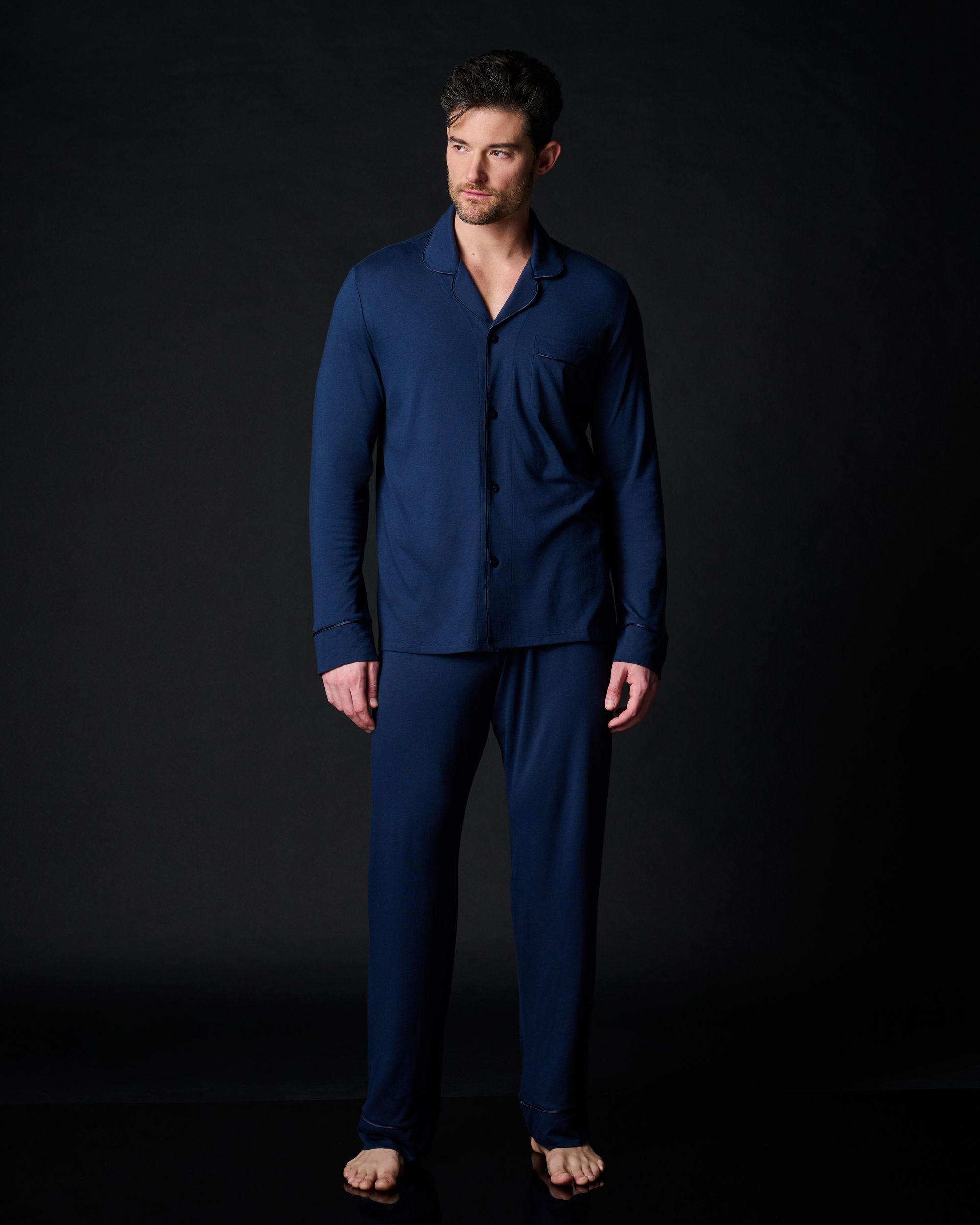 Cosabella Classic Men's PJ Set in blue