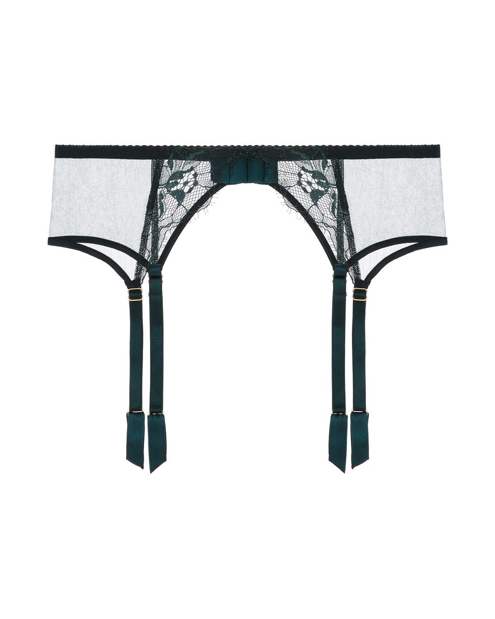 Fleur of England Ela Suspender Belt in green