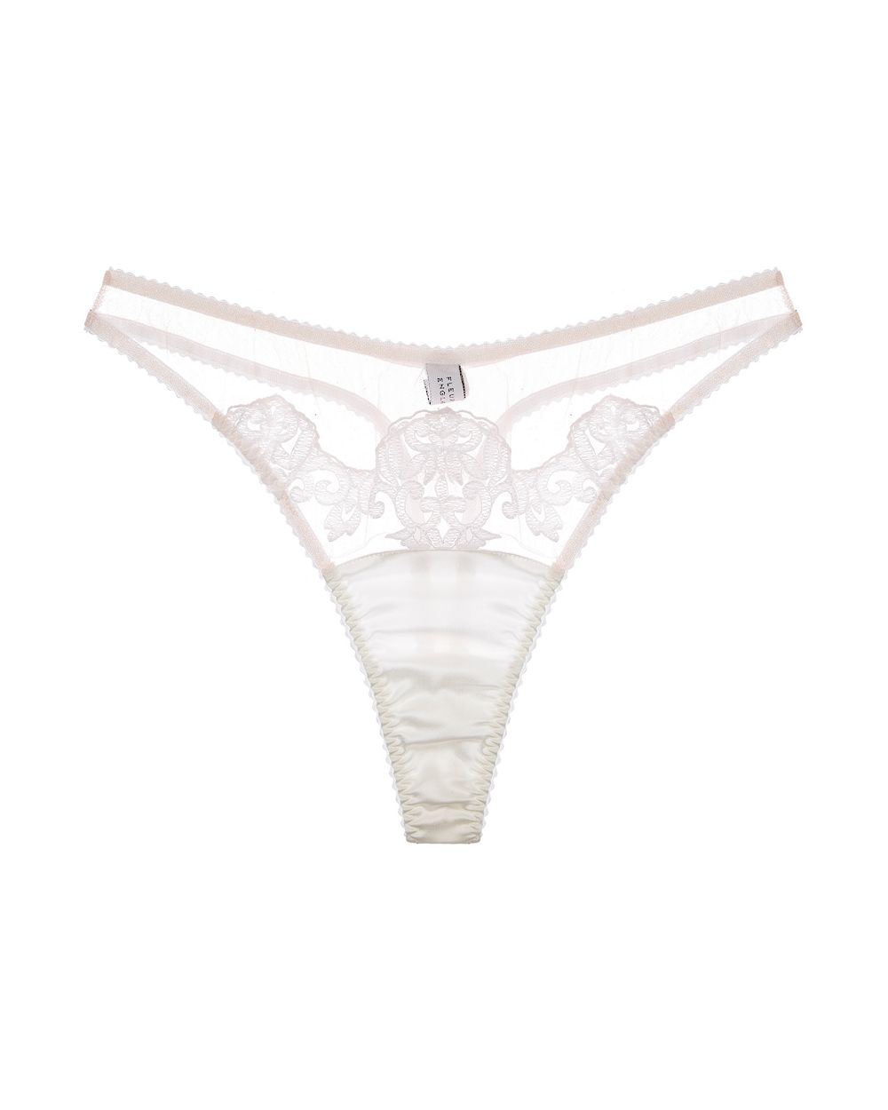 Fleur of England Aria Thong in white