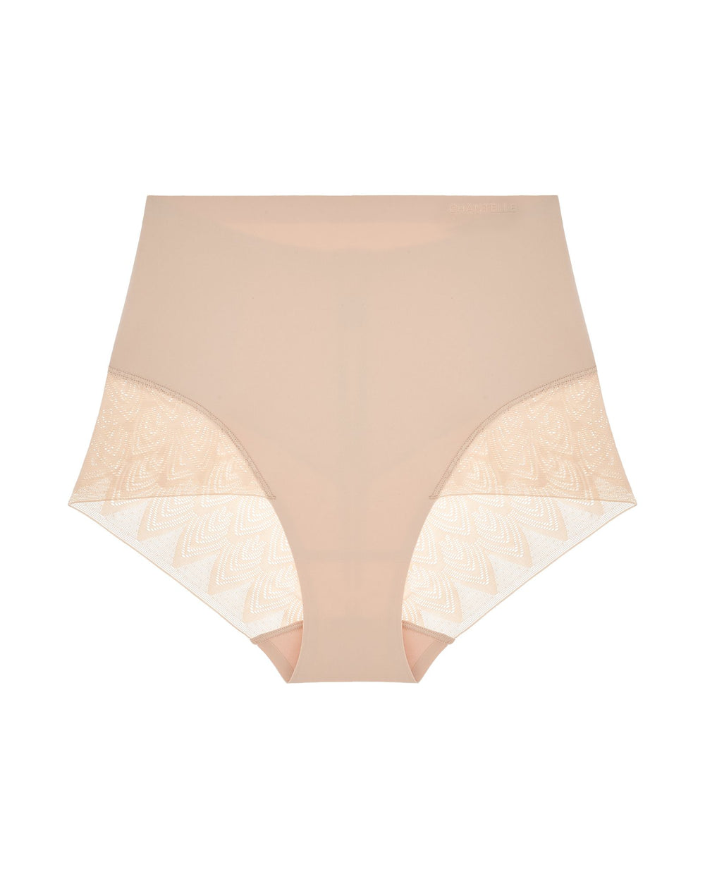 Chantelle Lace Shapewear High Waist Shaper Brief in beige