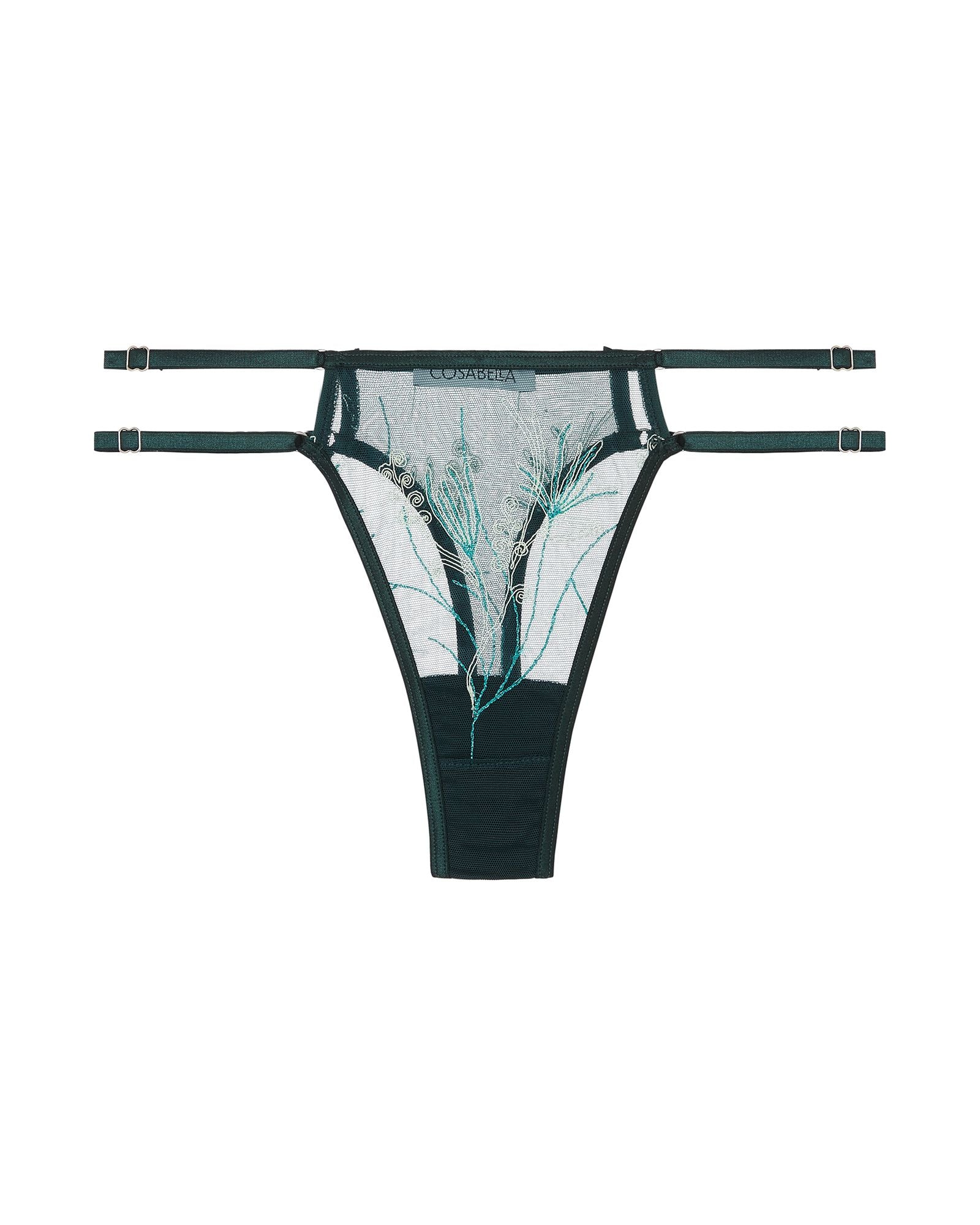 Cosabella Kalahari String Thong in green