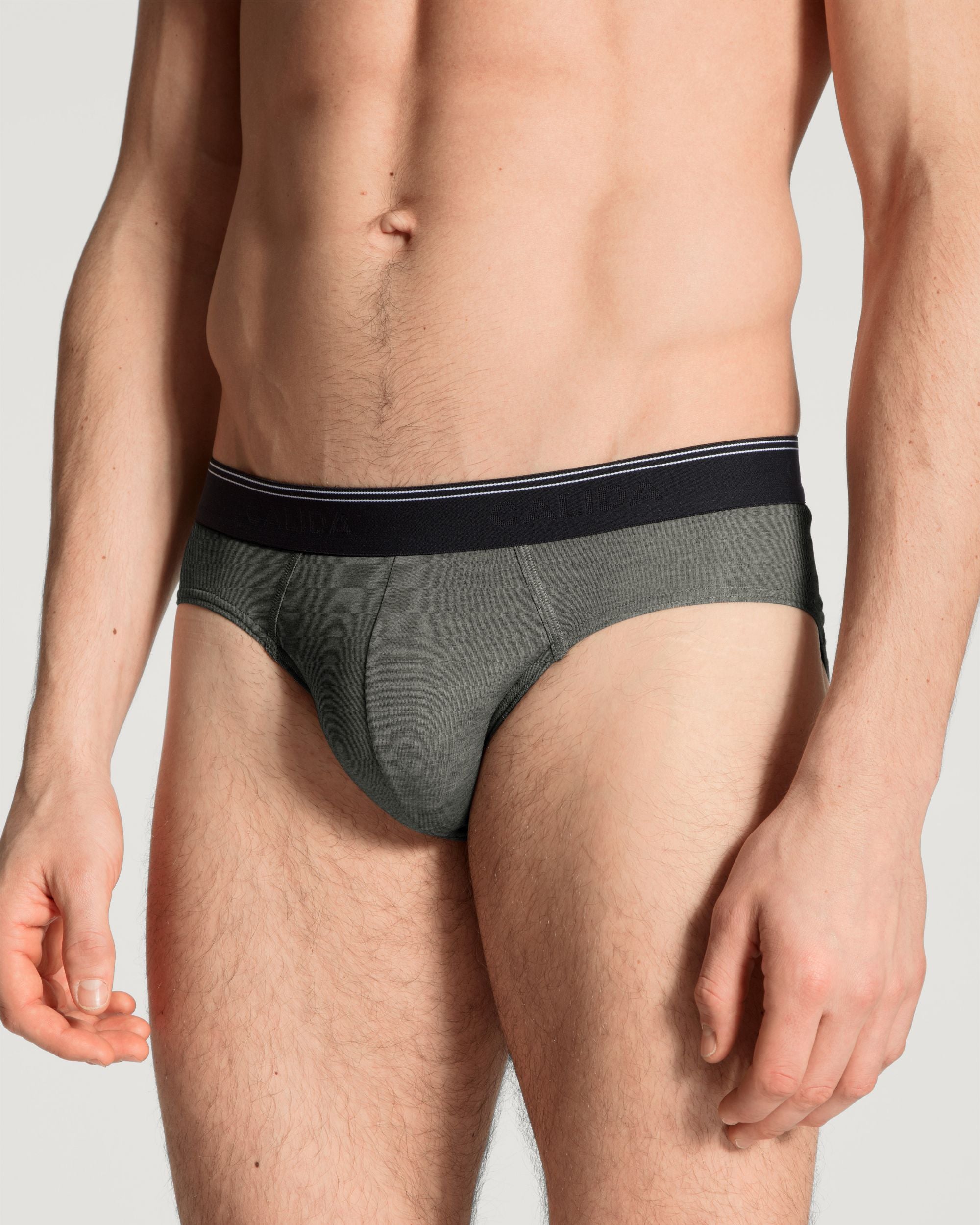 Calida Fresh Cotton Brief in gray