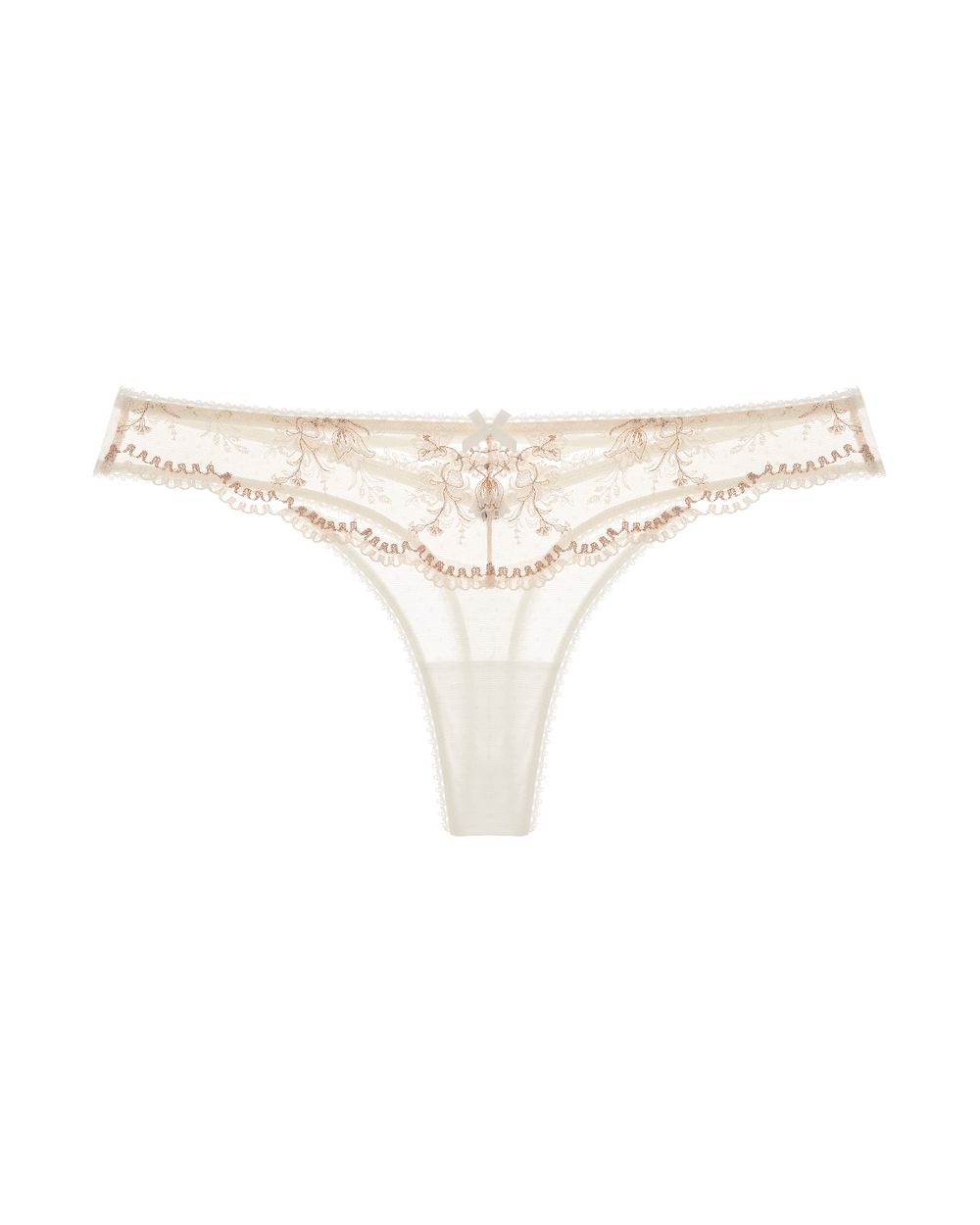 Aubade Tresor Infini Tanga in white