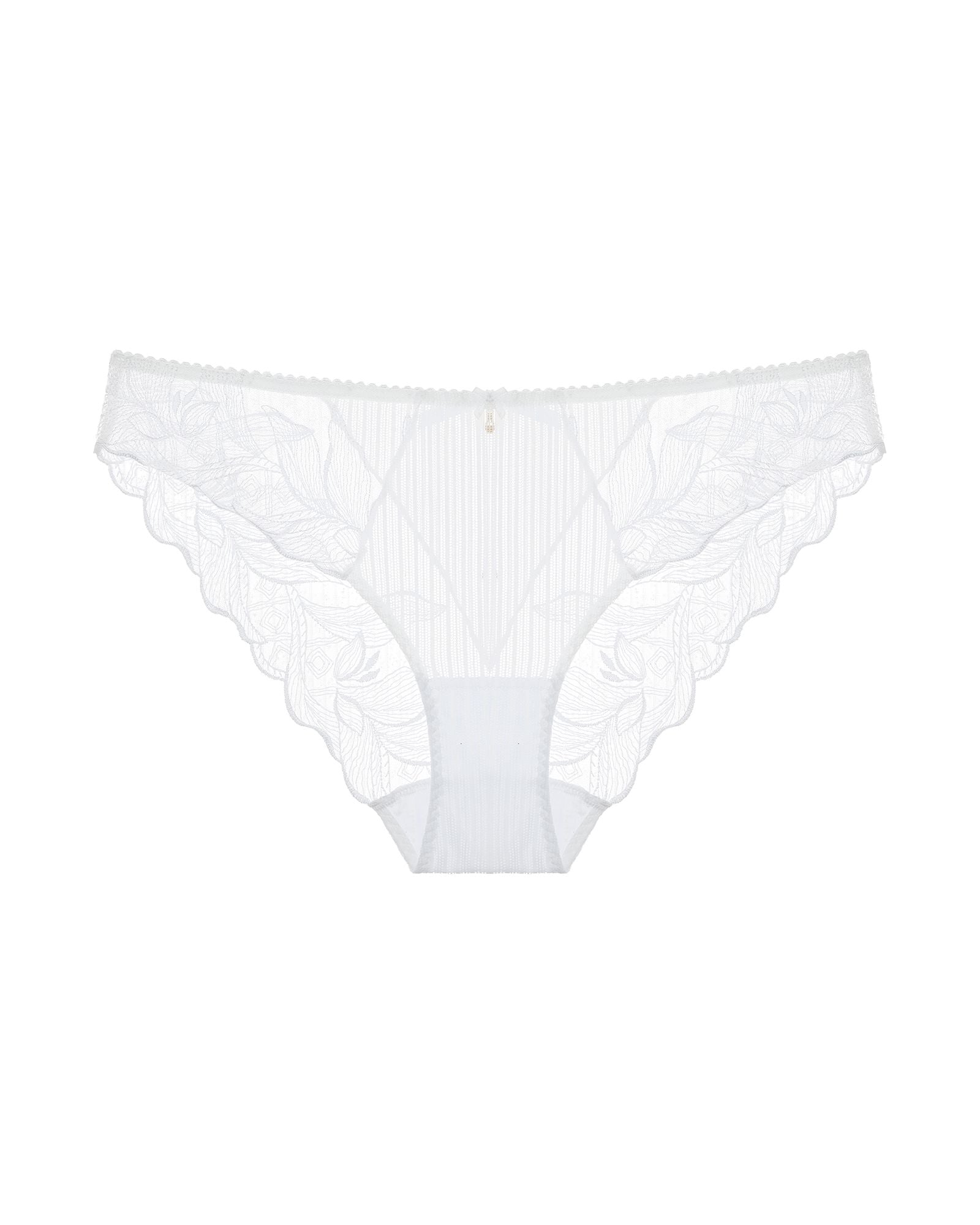 Aubade Fleur de Tattoo Italian Brief in white