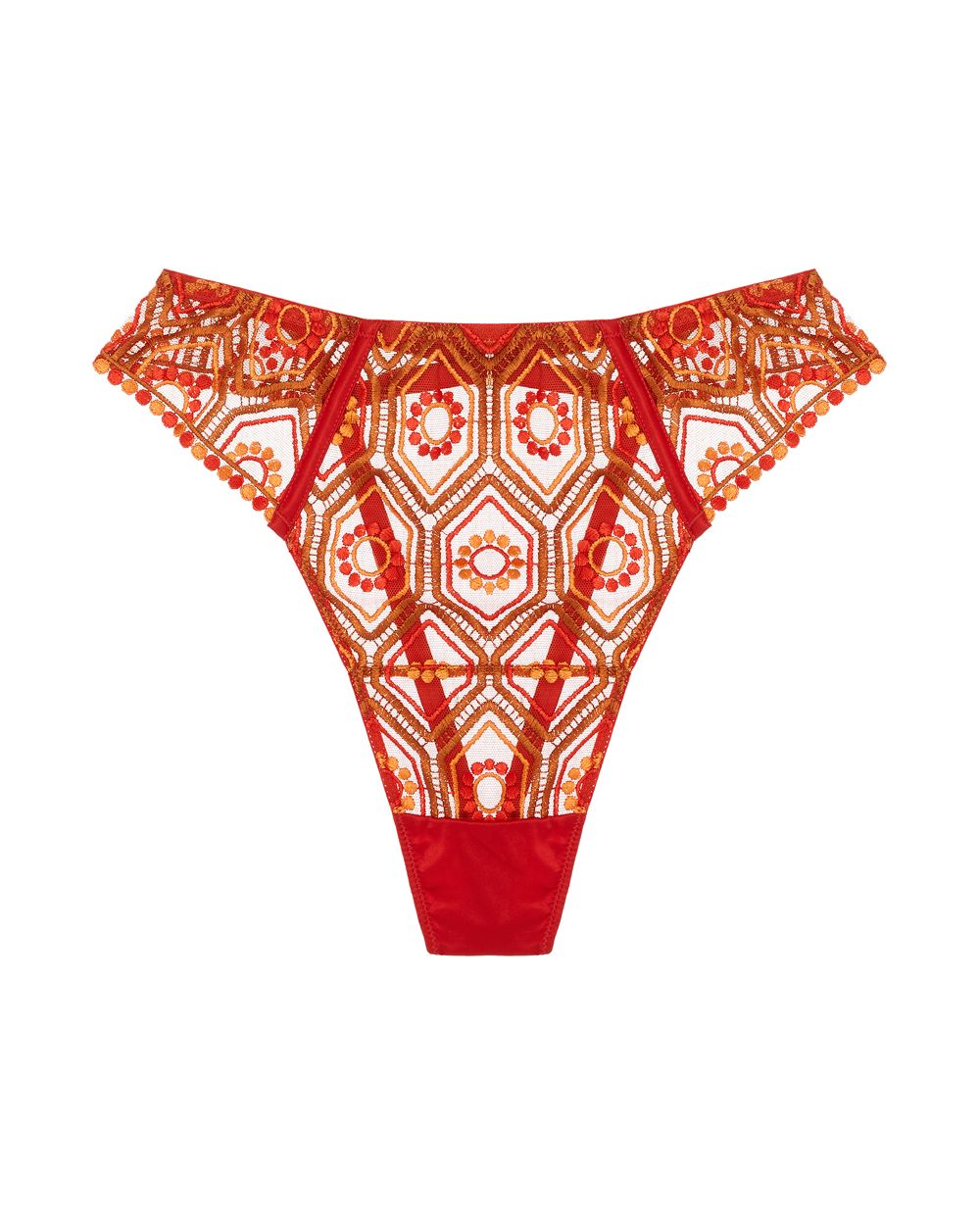 Studio Pia Aretha High Waist Thong in red