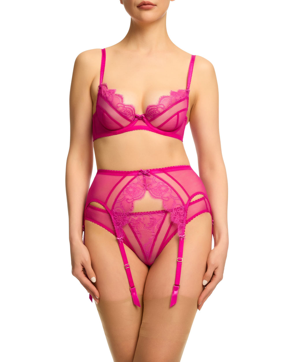 Dita Von Teese Muse Suspender Belt in pink
