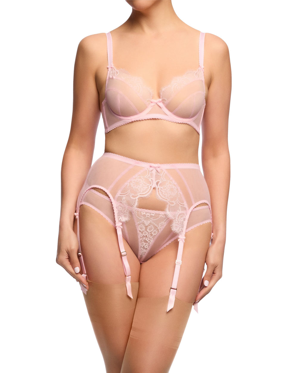 Dita Von Teese Muse Suspender Belt in pink
