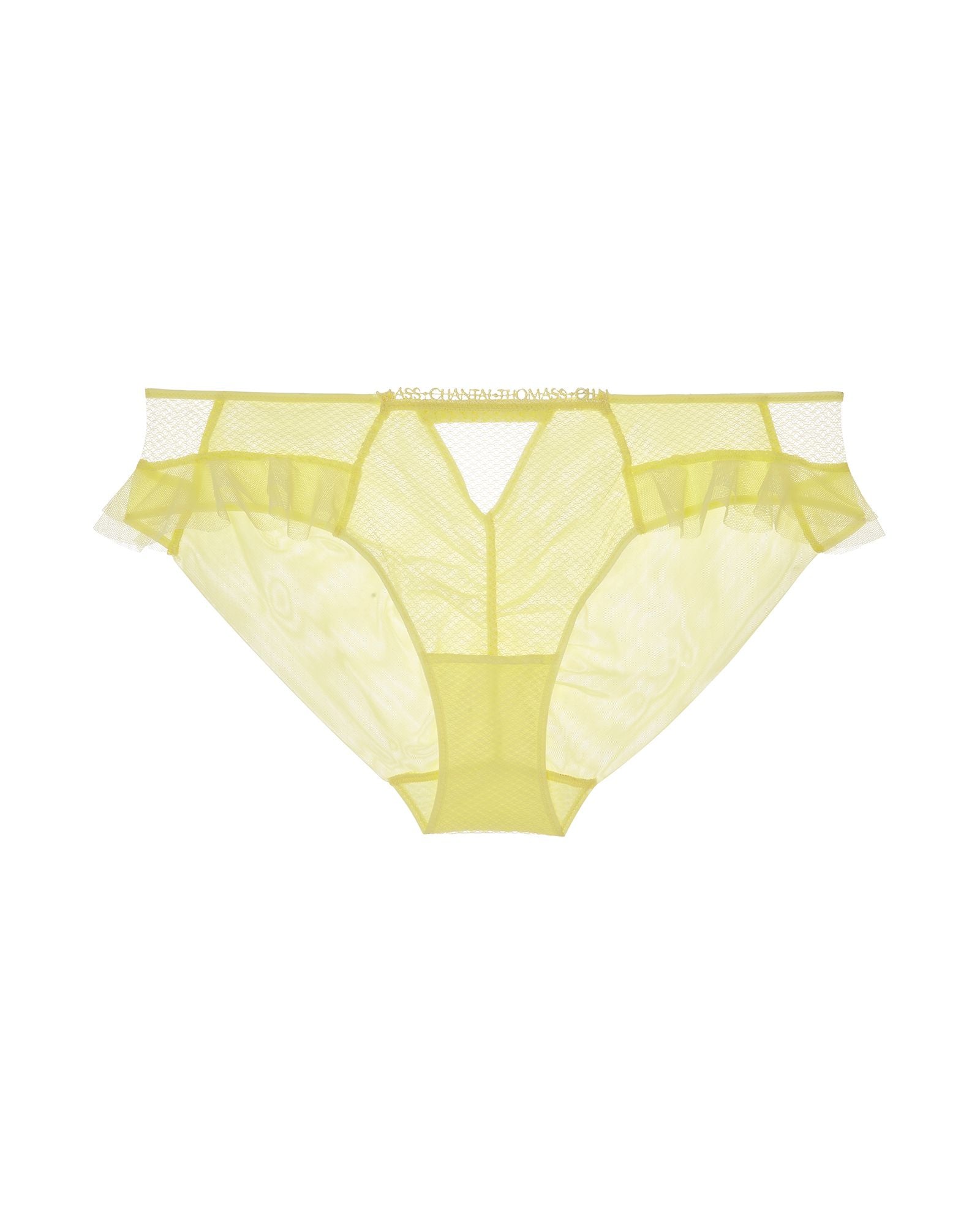 Chantal Thomass Abysse Ruffle Bikini in yellow