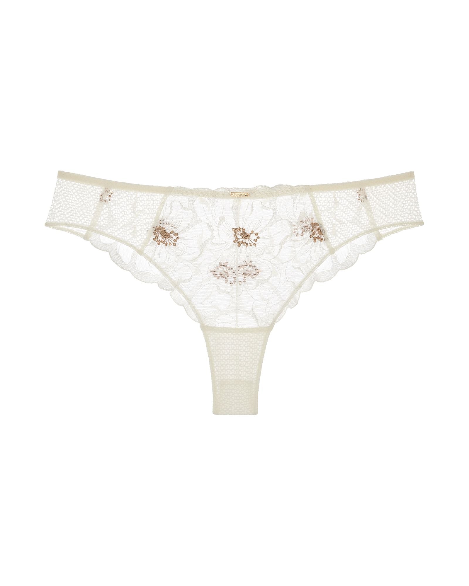 Chantelle Fleurs Thong in white