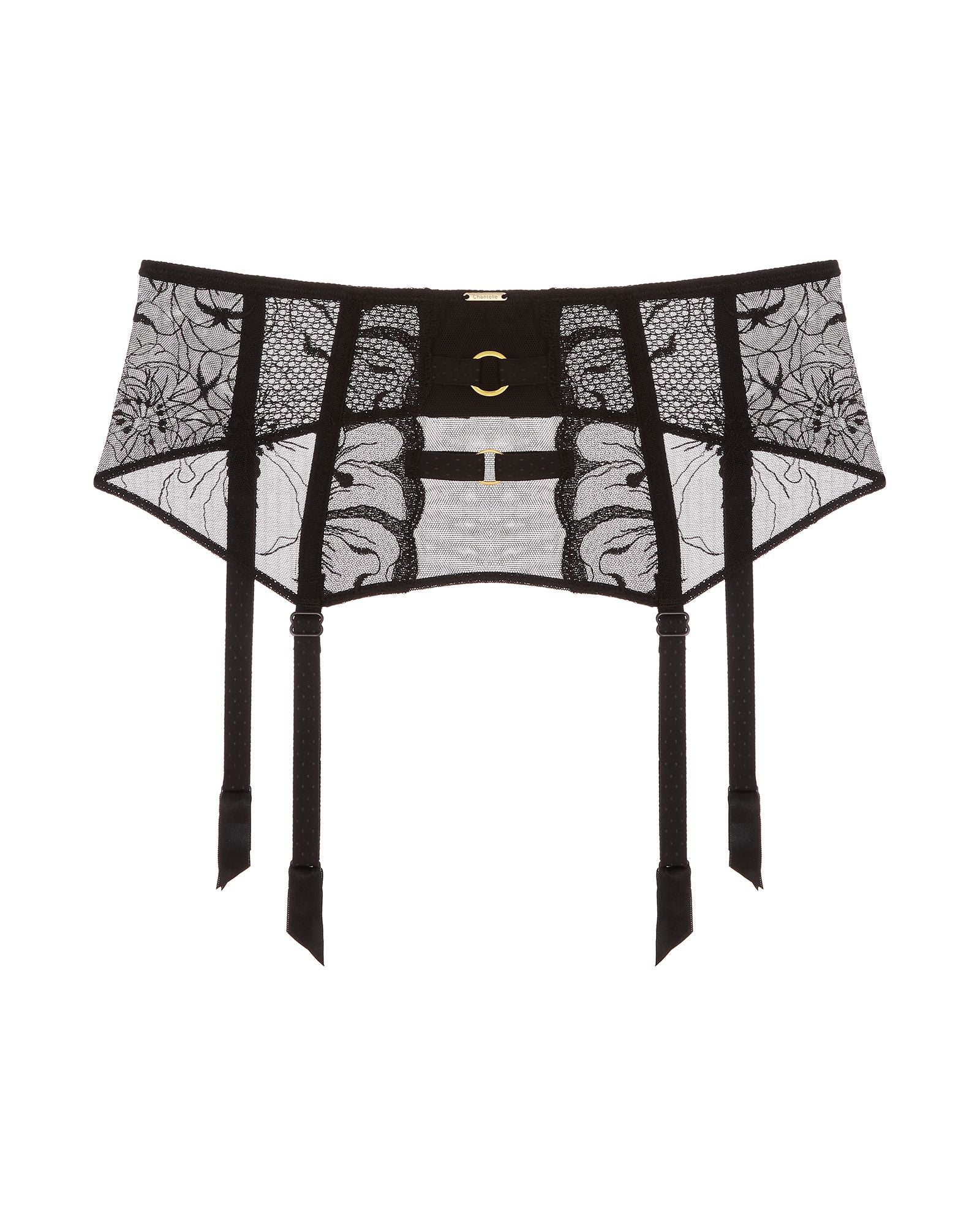 Chantelle Fleurs Waist Cincher in black