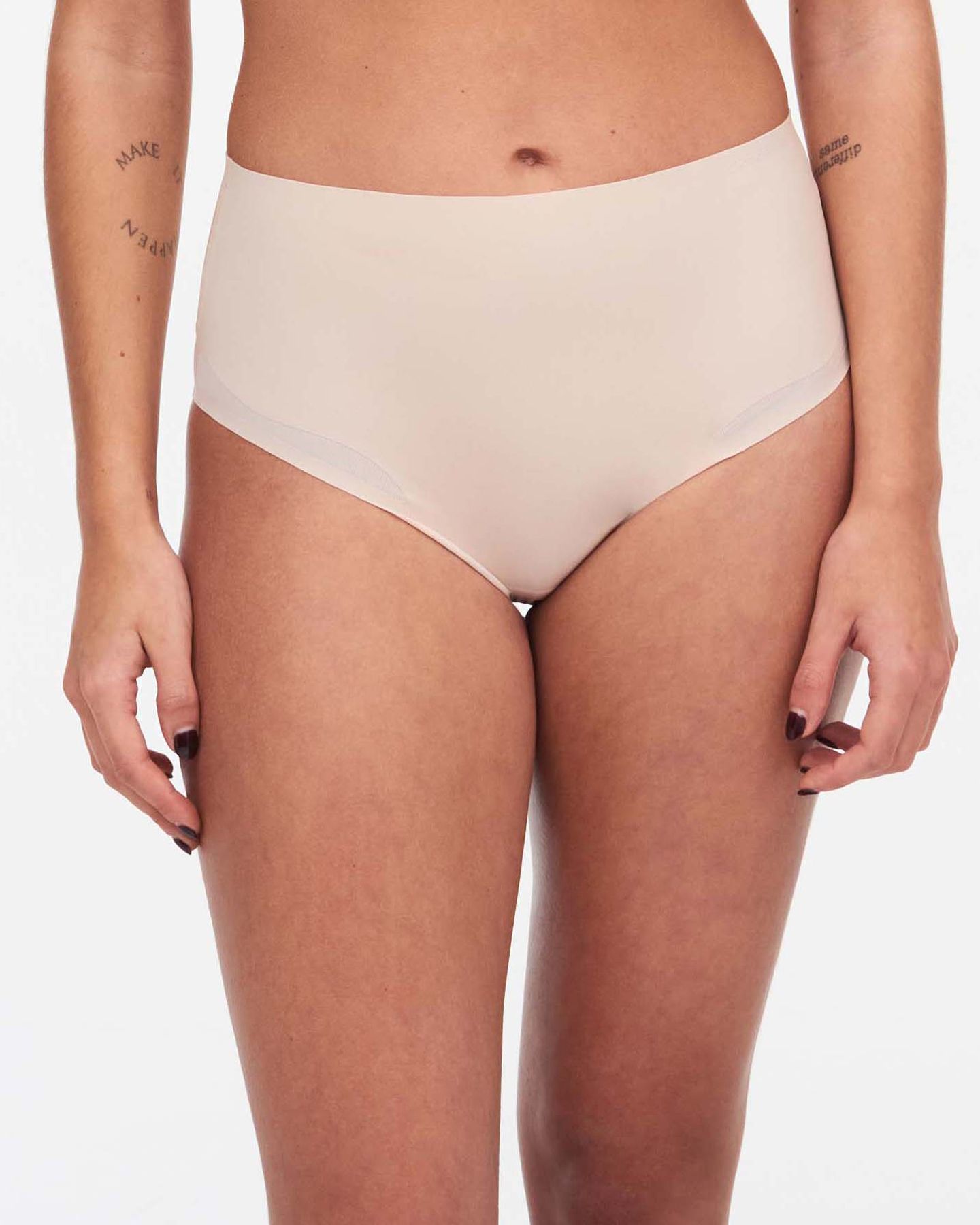 Chantelle Pure Light High Waist Shaping Brief in beige