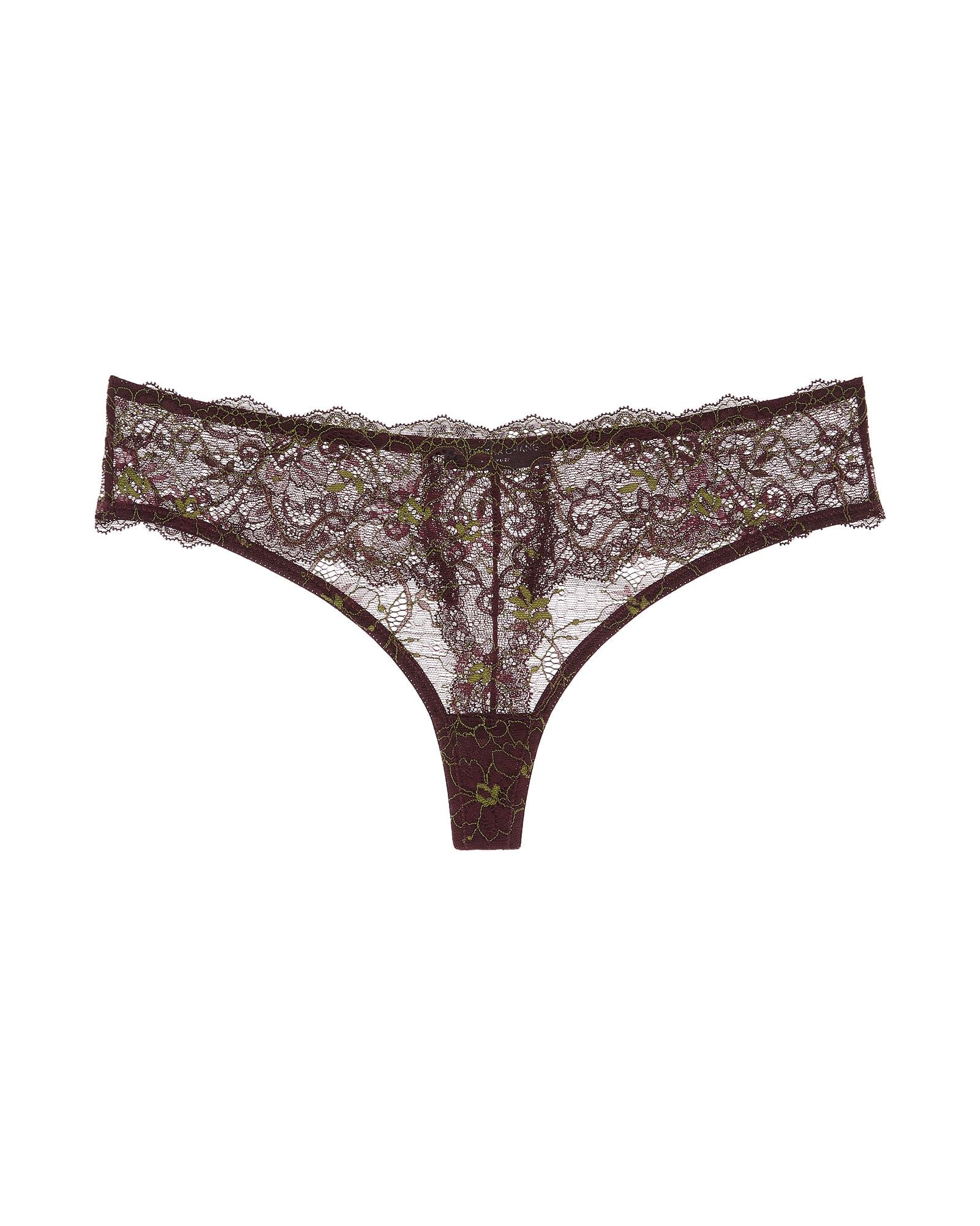 Samantha Chang All Lace Amour Thong in purple