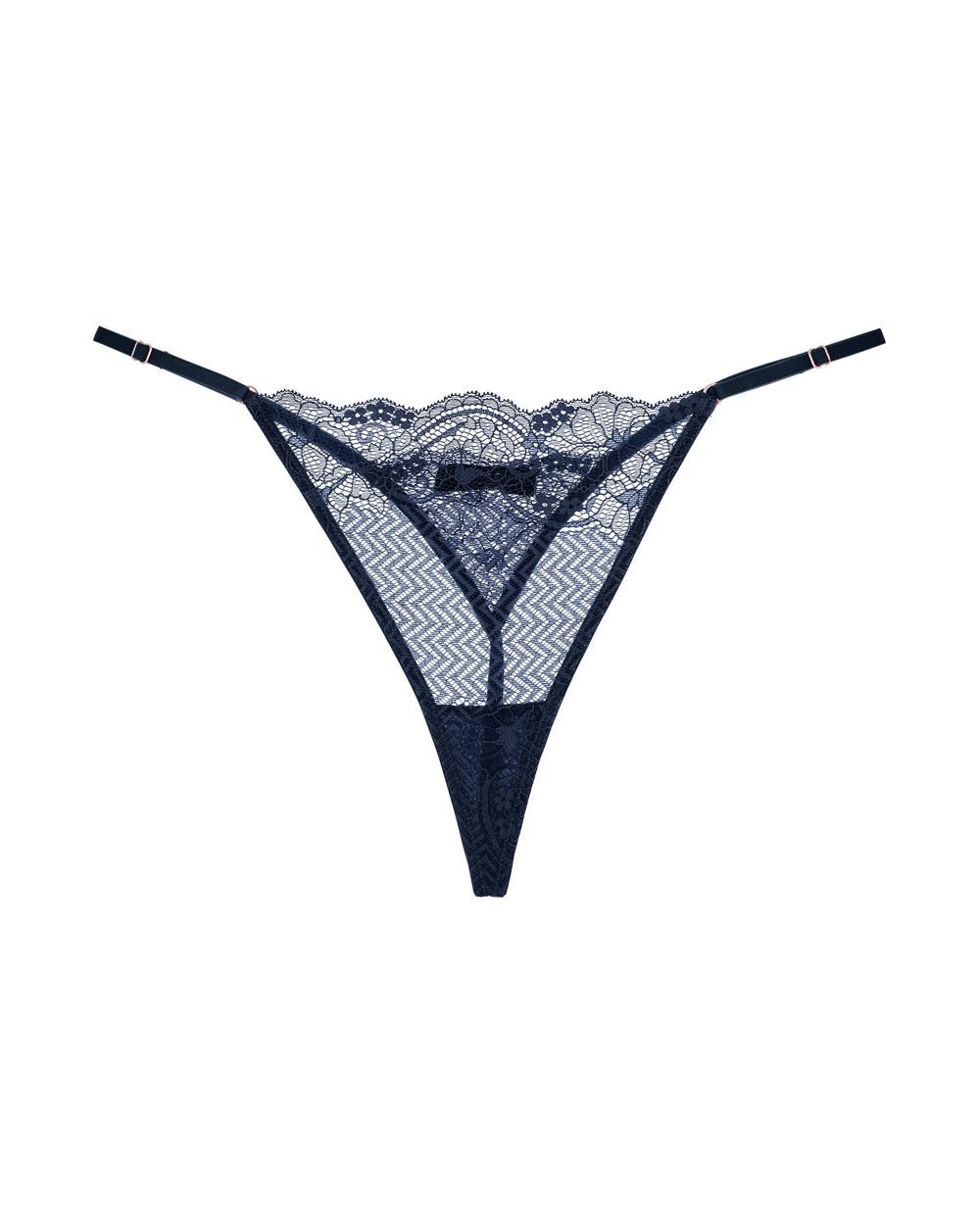 Samantha Chang Flaunt Adjustable String Thong in blue