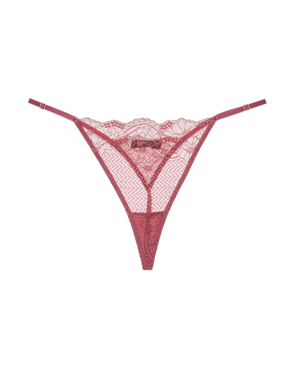 Samantha Chang Flaunt Adjustable String Thong in pink