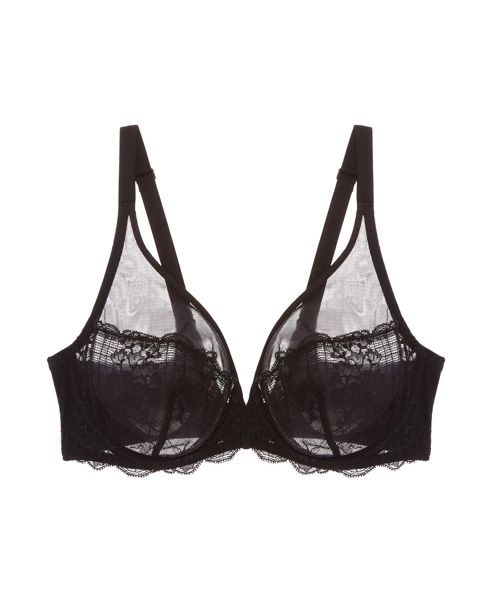 Simone Perele Reve Plunging Underwire Bra in black